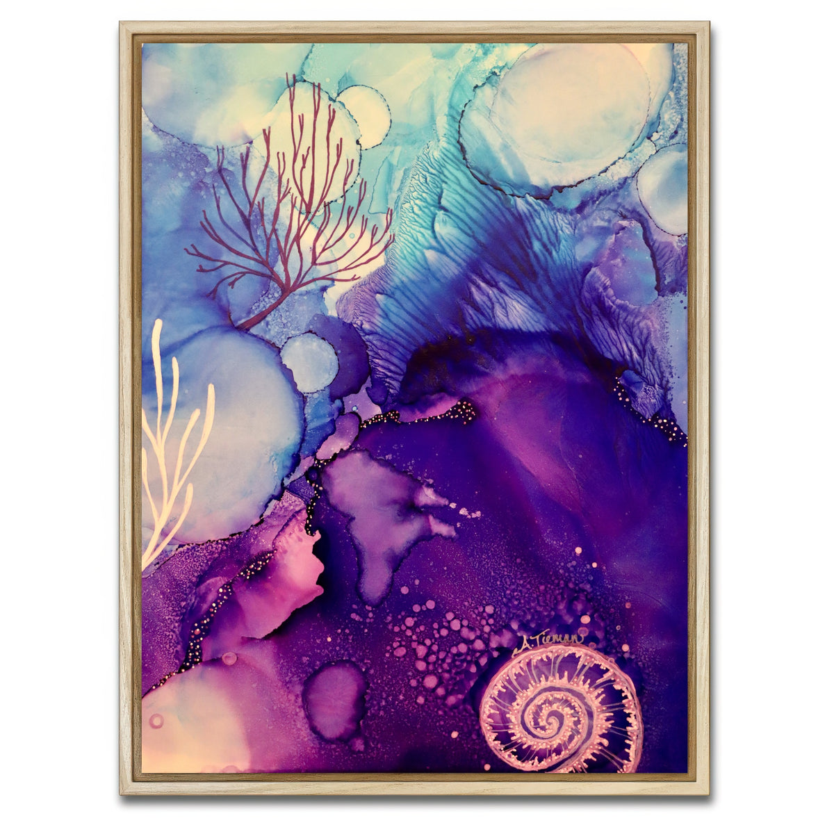 AUTO-MOCKUP WHITE | Galaxy Reef | 1 Piece | Natural Framed Canvas | group=3x4