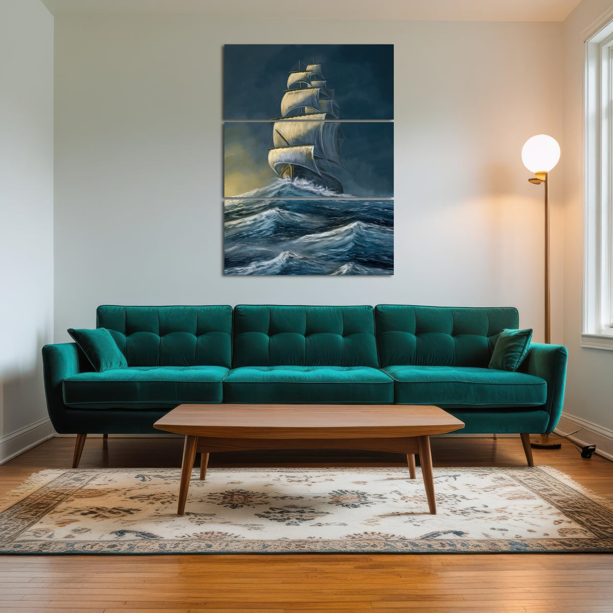 AUTO-MOCKUP ROOM | Galleon under the dark sky