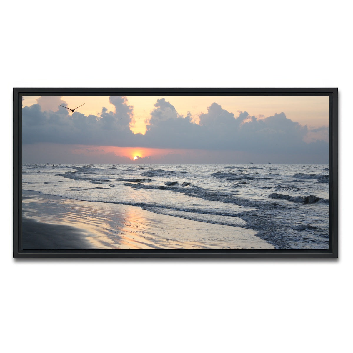 AUTO-MOCKUP WHITE | Galveston Island | 1 Piece | Black Framed Canvas | group=2x1