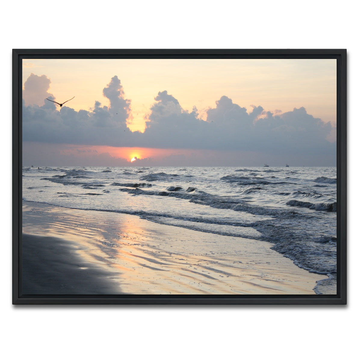 AUTO-MOCKUP WHITE | Galveston Island | 1 Piece | Black Framed Canvas | group=4x3
