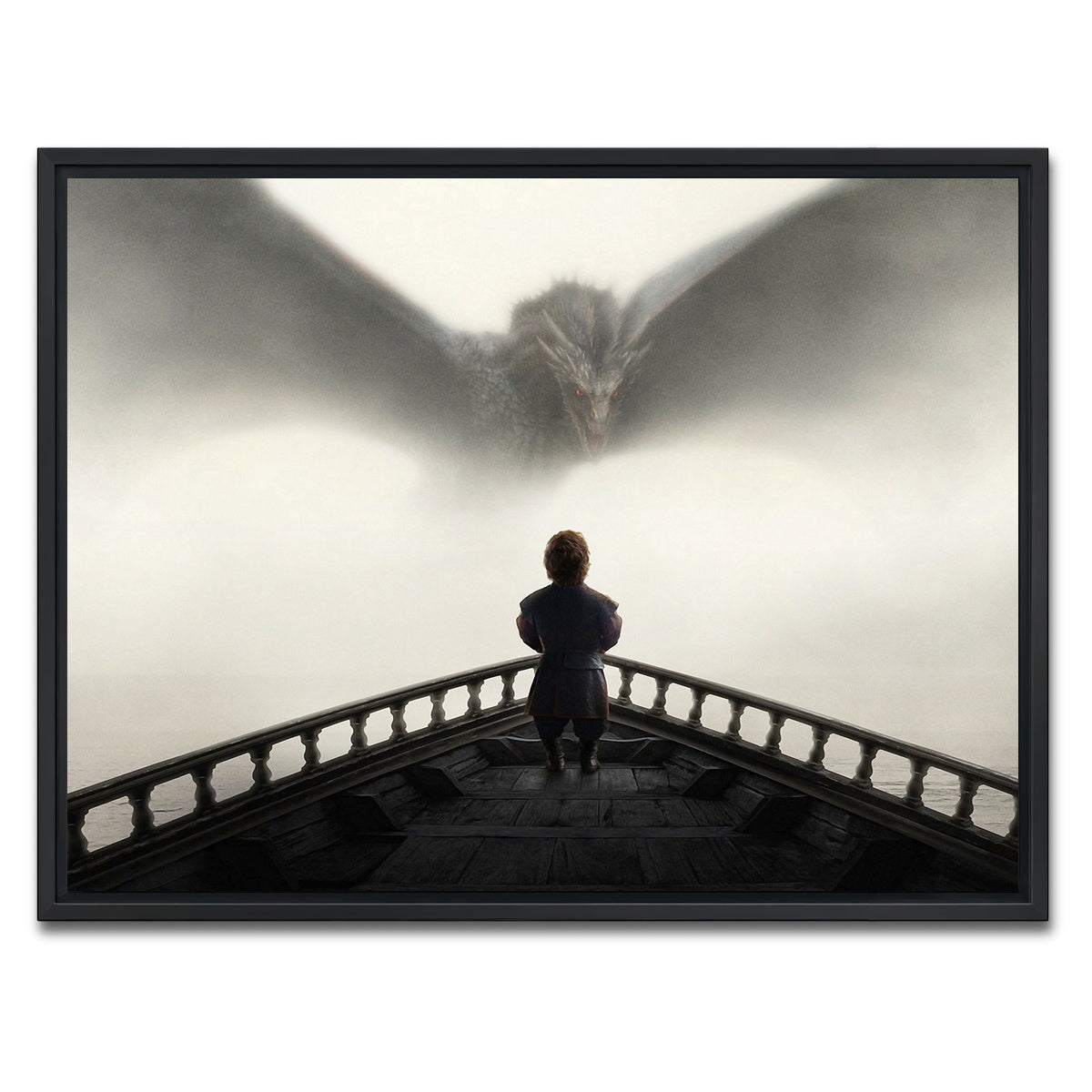 AUTO-MOCKUP WHITE | Game of Thrones - Tyrion | 1 Piece | Black Framed Canvas | group=4x3
