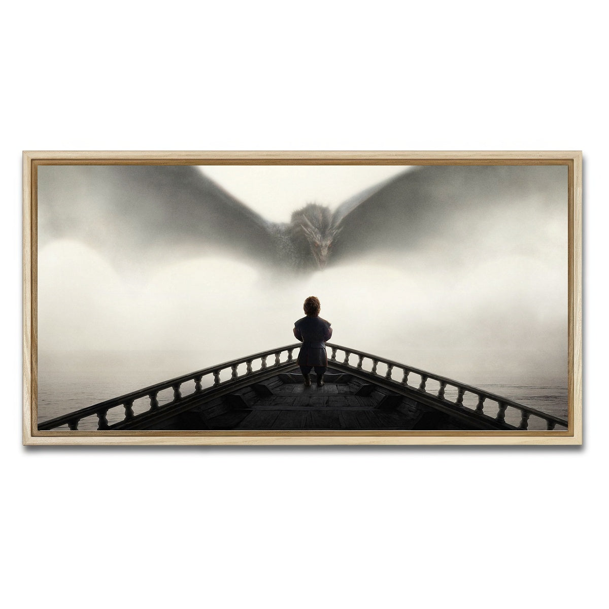 AUTO-MOCKUP WHITE | Game of Thrones - Tyrion | 1 Piece | Natural Framed Canvas | group=2x1