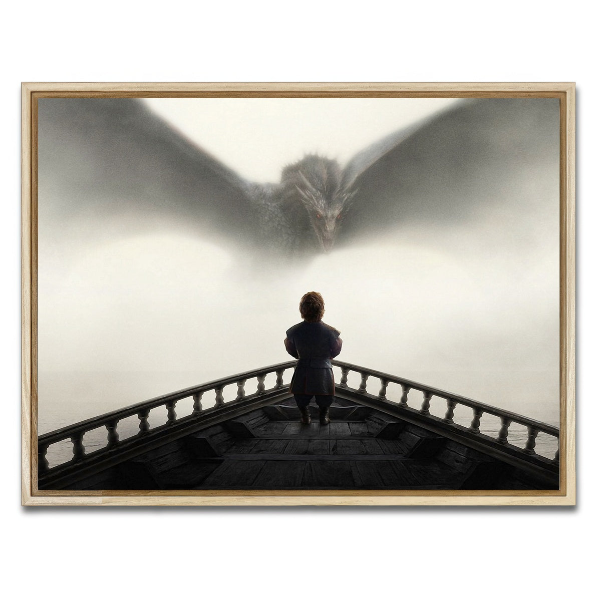 AUTO-MOCKUP WHITE | Game of Thrones - Tyrion | 1 Piece | Natural Framed Canvas | group=4x3
