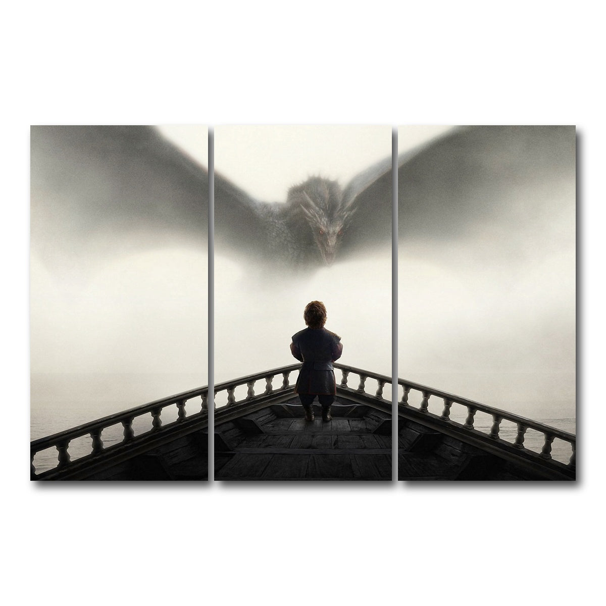 AUTO-MOCKUP WHITE | Game of Thrones - Tyrion | 3 Piece | Gallery Wrap Canvas | group=12x24