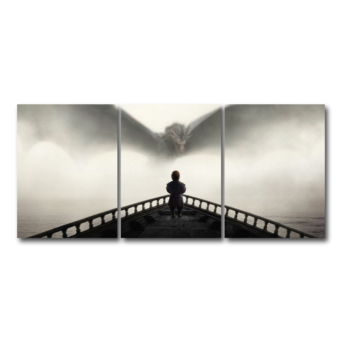 AUTO-MOCKUP WHITE | Game of Thrones - Tyrion | 3 Piece | Gallery Wrap Canvas | group=18x24
