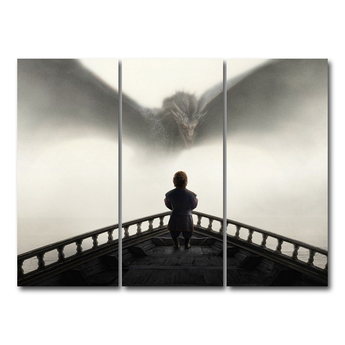 AUTO-MOCKUP WHITE | Game of Thrones - Tyrion | 3 Piece | Gallery Wrap Canvas | group=8x18