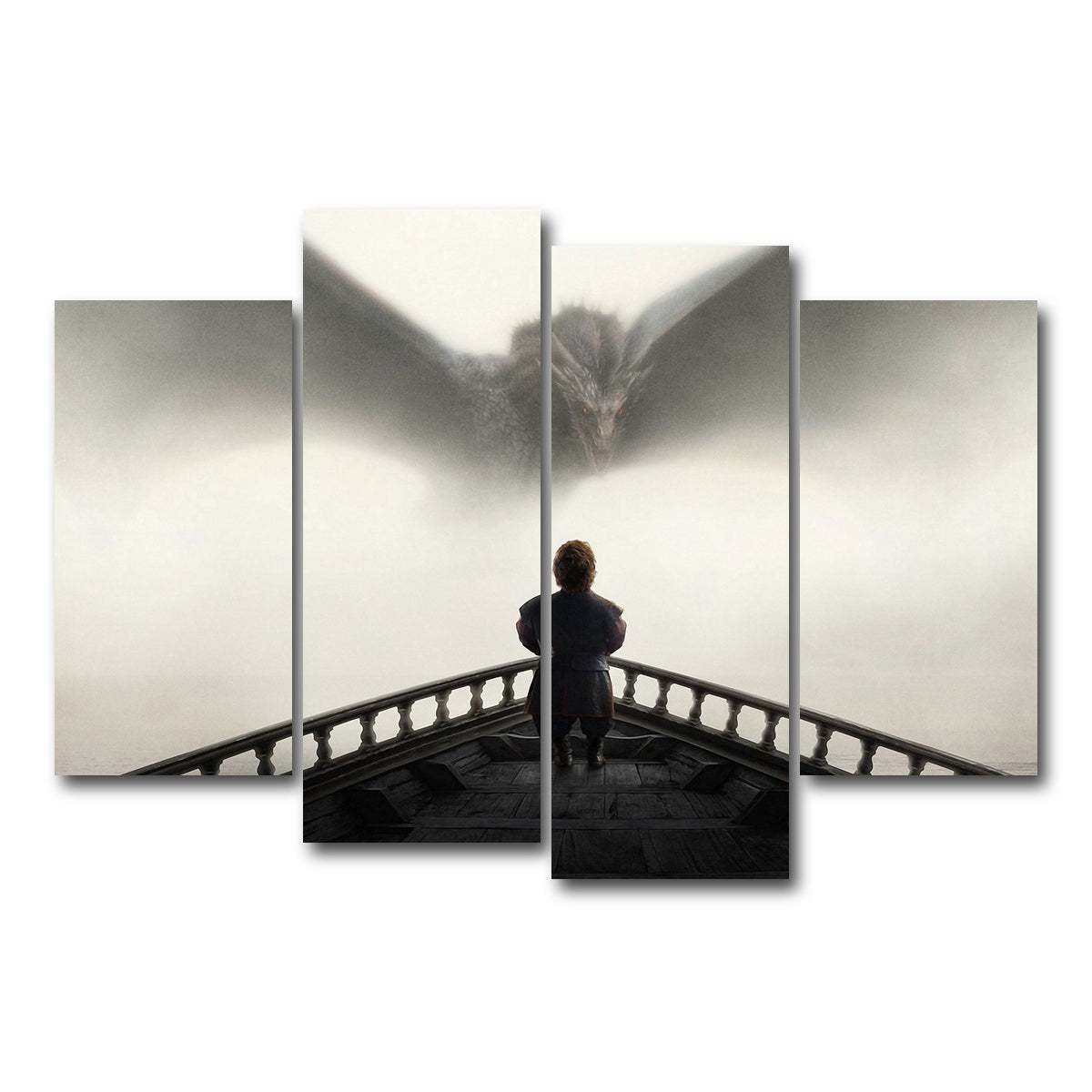AUTO-MOCKUP WHITE | Game of Thrones - Tyrion | 4 Piece | Gallery Wrap Canvas | group=4_short