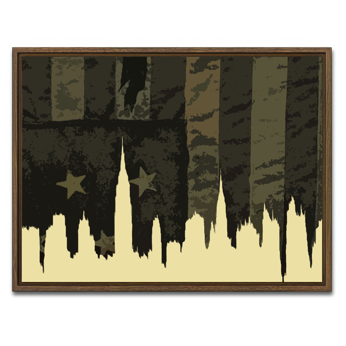 AUTO-MOCKUP WHITE | Gangs of New York | 1 Piece | Walnut Framed Canvas | group=4x3