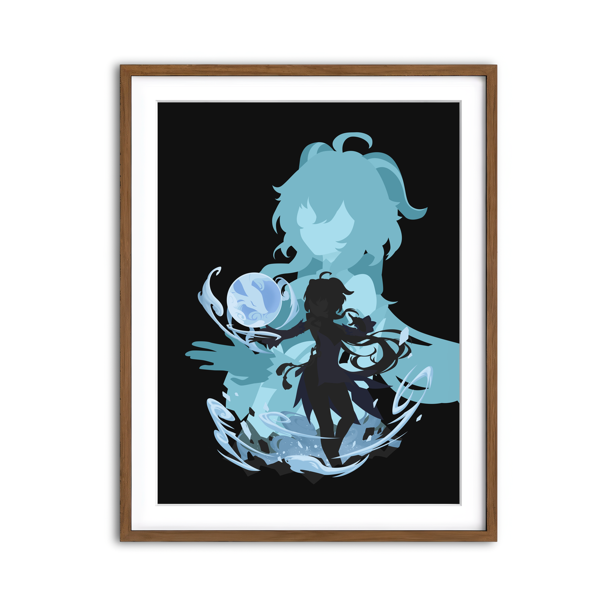 Framed Print 3x4 Walnut