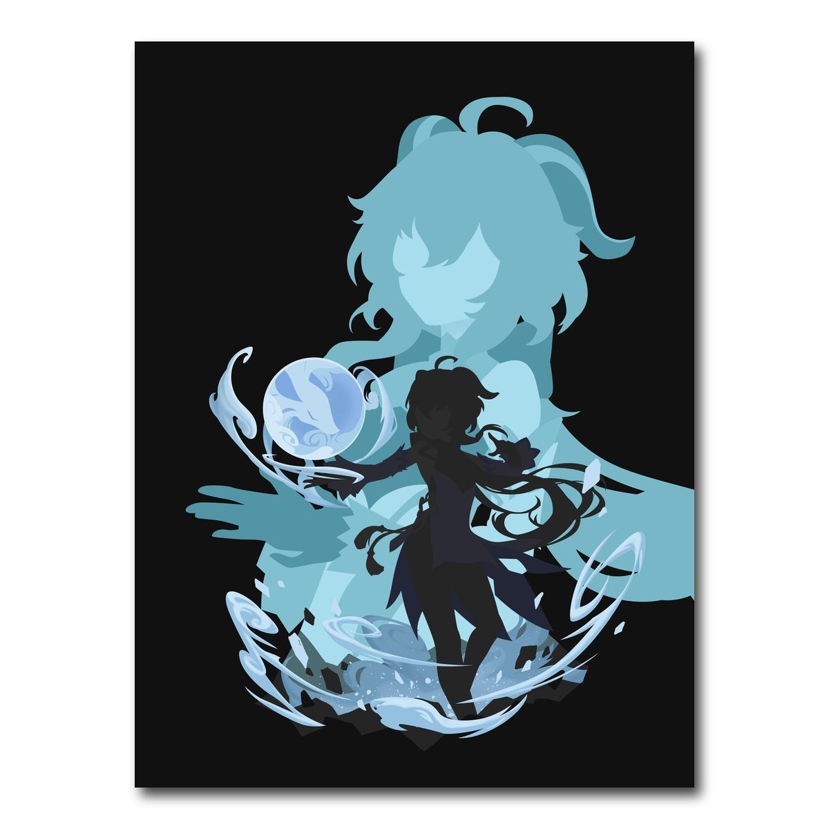 AUTO-MOCKUP WHITE | Ganyu | 1 Piece | Gallery Wrap Canvas | group=3x4