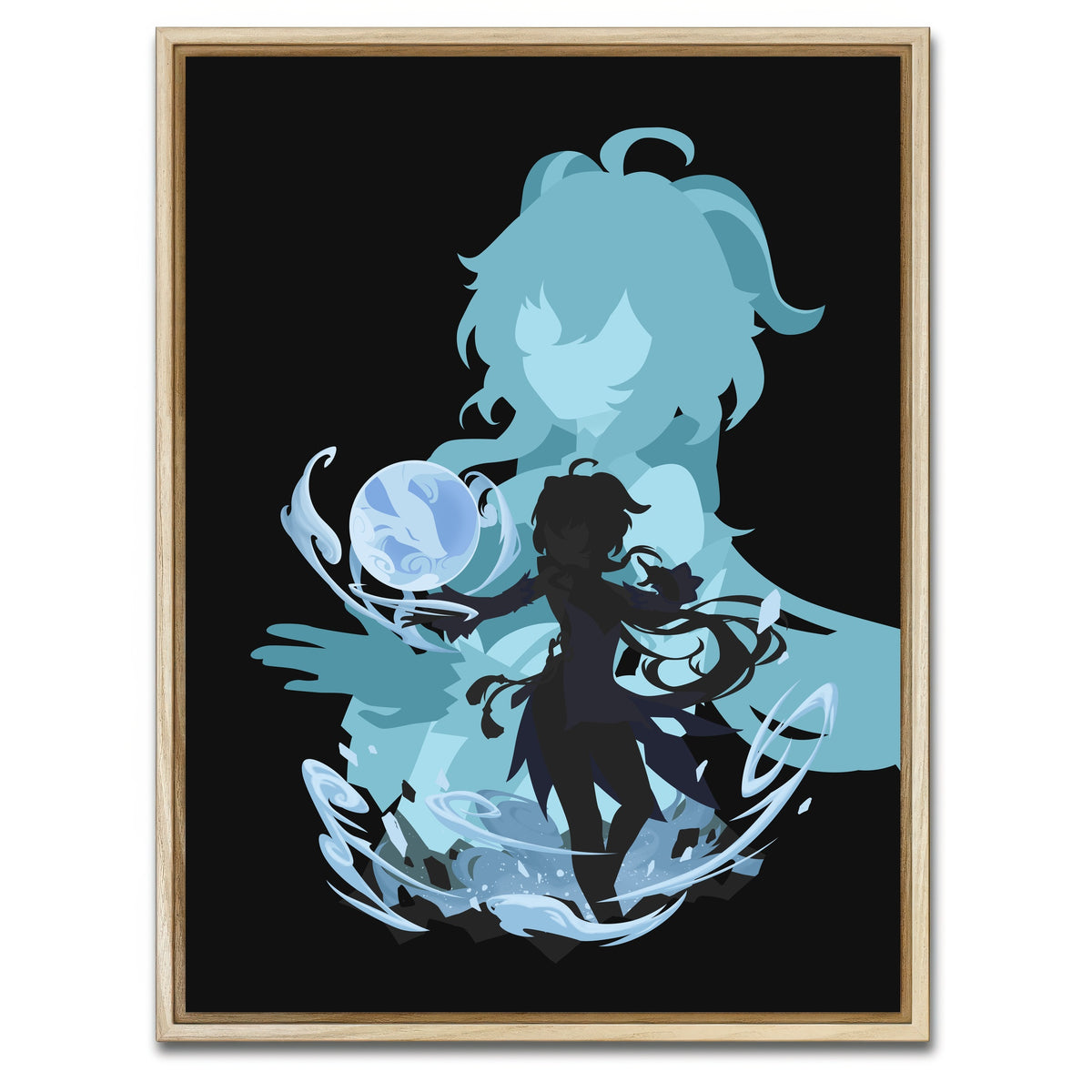 AUTO-MOCKUP WHITE | Ganyu | 1 Piece | Natural Framed Canvas | group=3x4