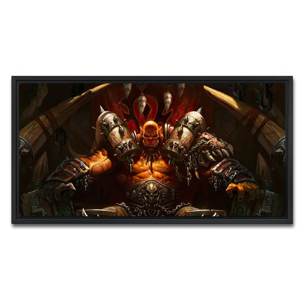 AUTO-MOCKUP WHITE | Garrosh | 1 Piece | Black Framed Canvas | group=2x1