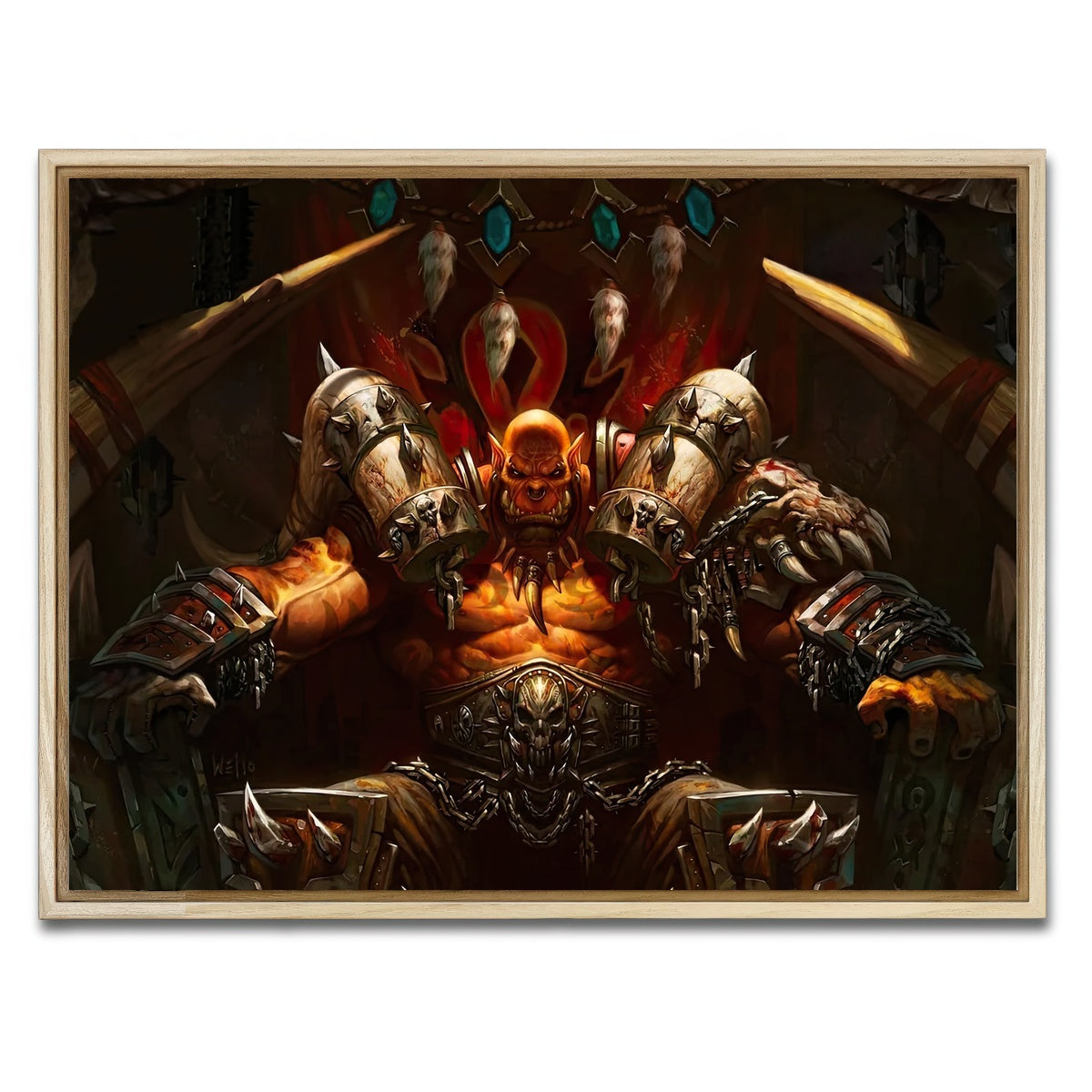 AUTO-MOCKUP WHITE | Garrosh | 1 Piece | Natural Framed Canvas | group=4x3
