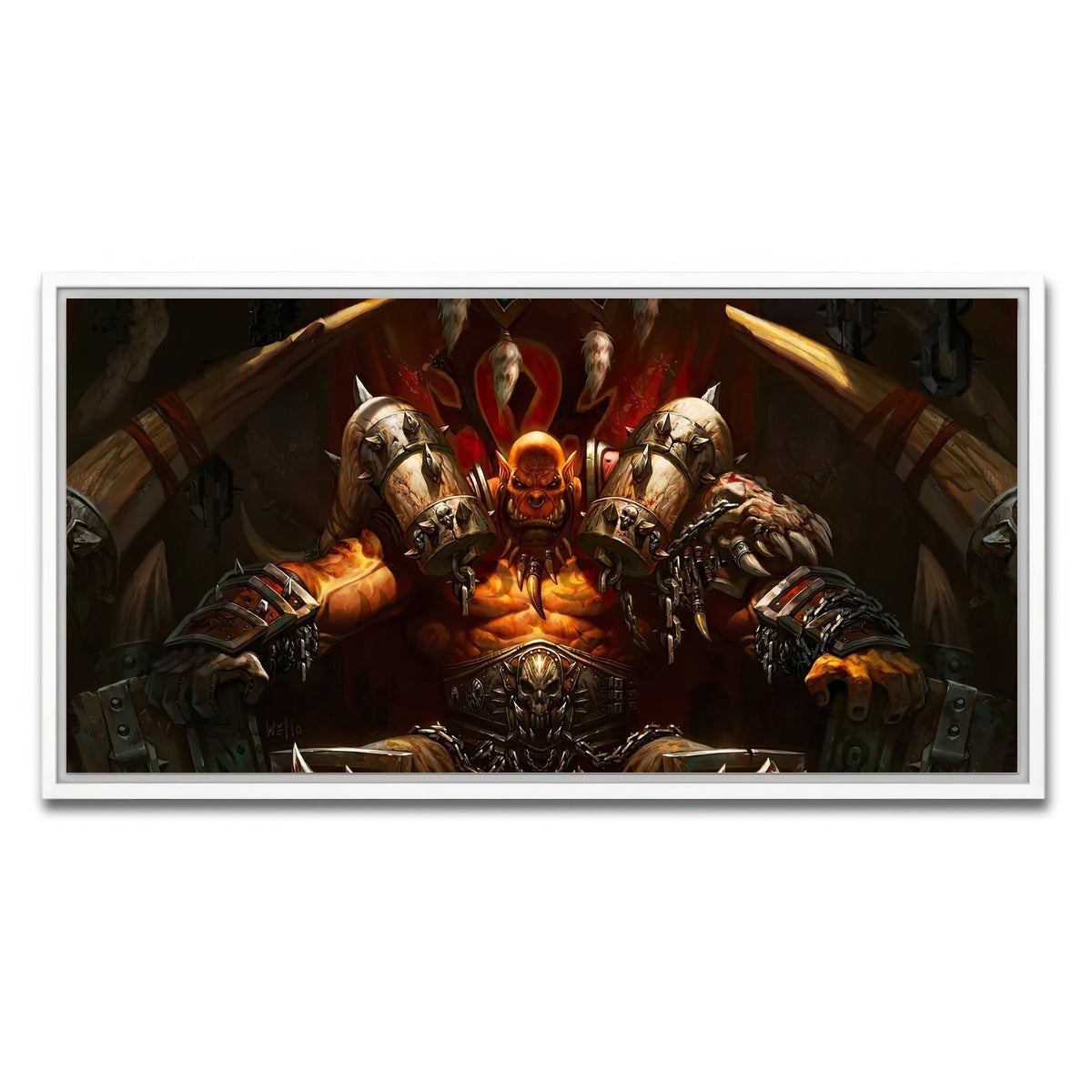 AUTO-MOCKUP WHITE | Garrosh | 1 Piece | White Framed Canvas | group=2x1