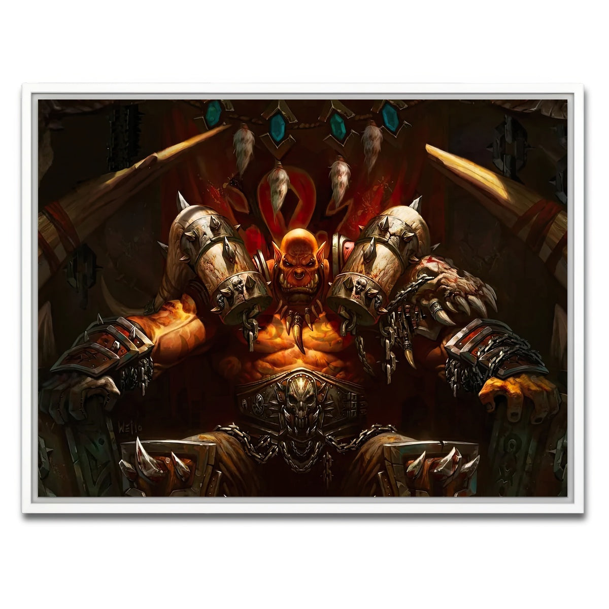 AUTO-MOCKUP WHITE | Garrosh | 1 Piece | White Framed Canvas | group=4x3