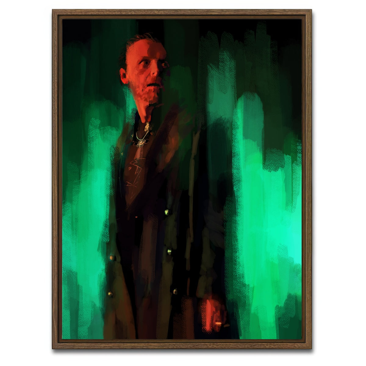 AUTO-MOCKUP WHITE | Gary King | 1 Piece | Walnut Framed Canvas | group=3x4