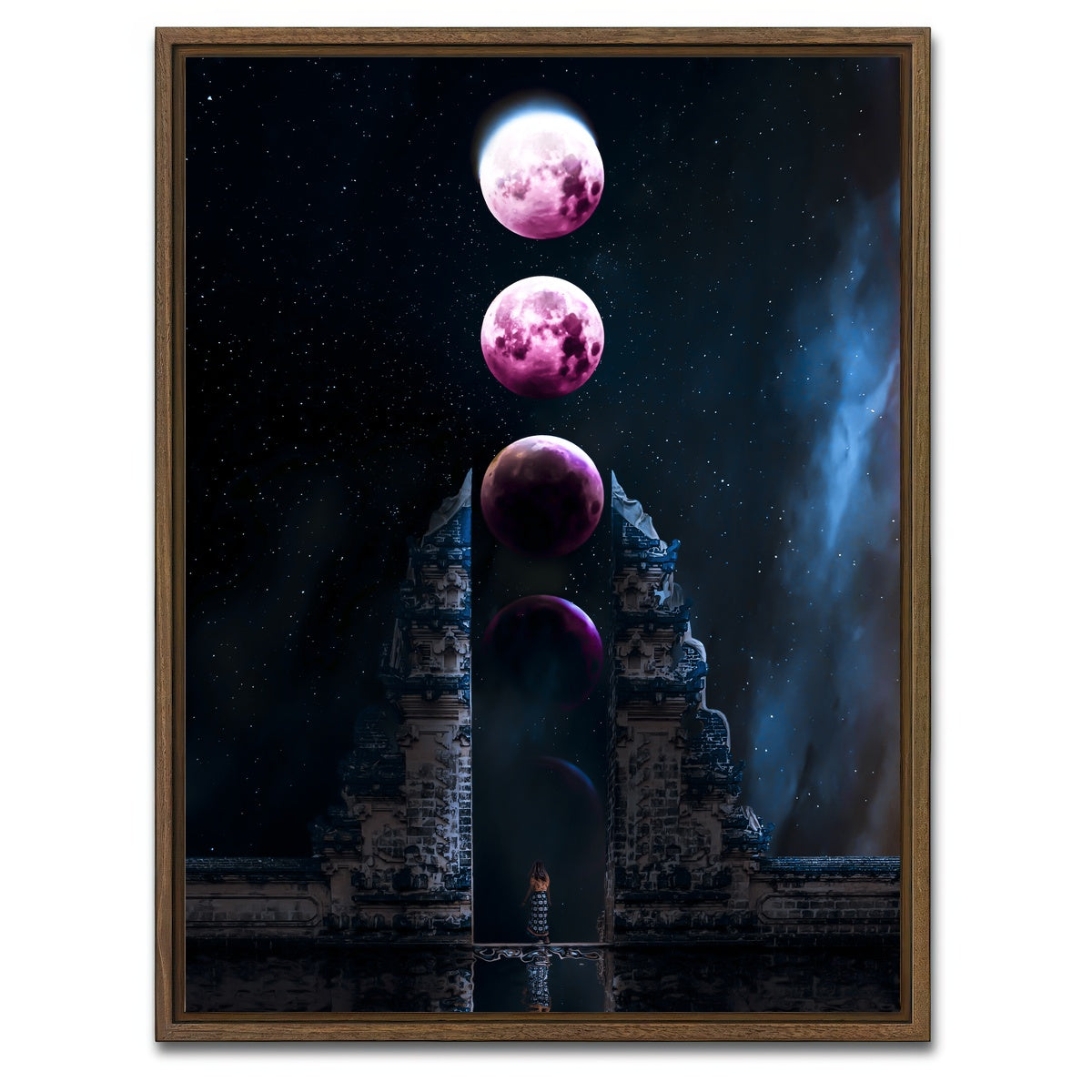 AUTO-MOCKUP WHITE | Gates of Heaven | 1 Piece | Walnut Framed Canvas | group=3x4