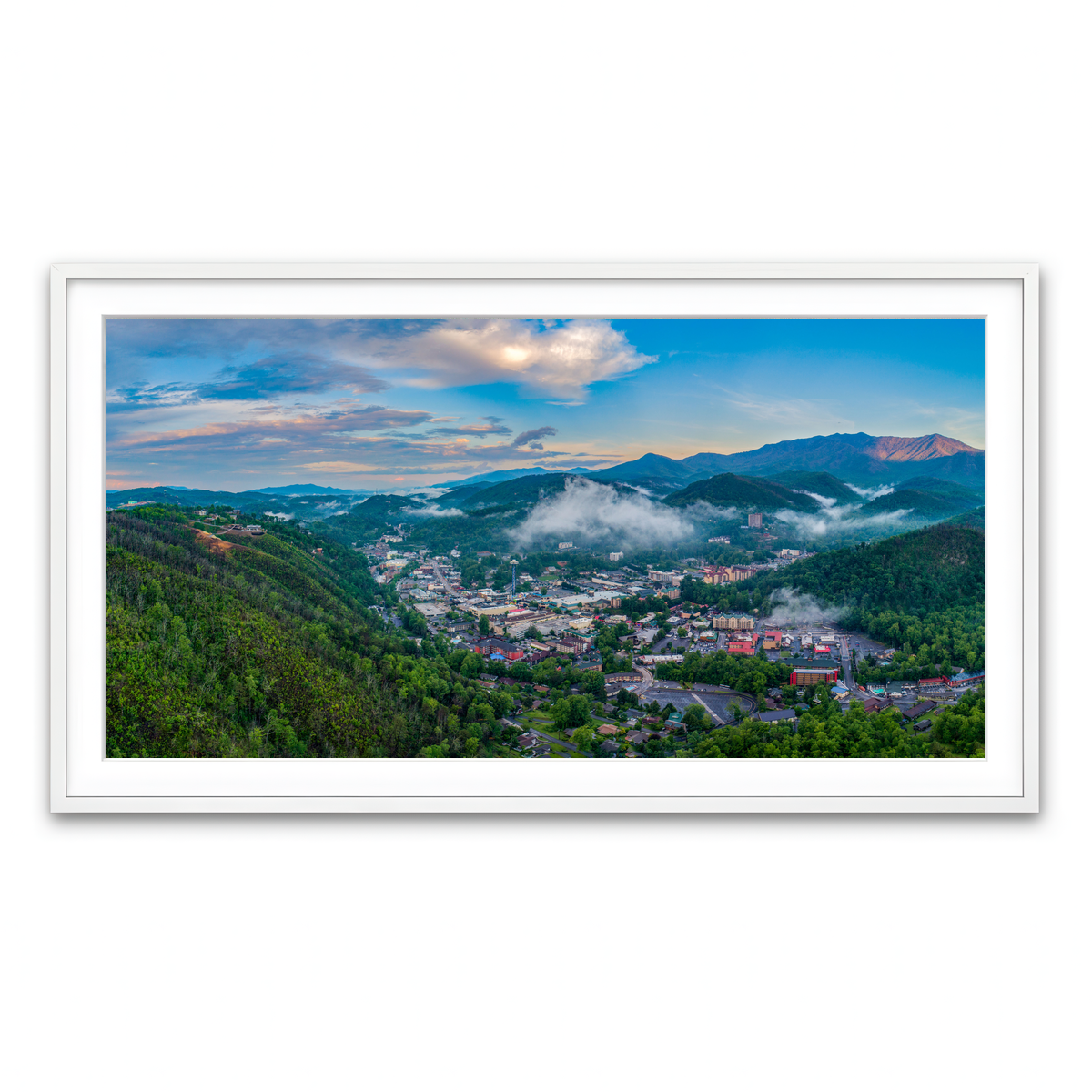 Framed Print 2x1 White