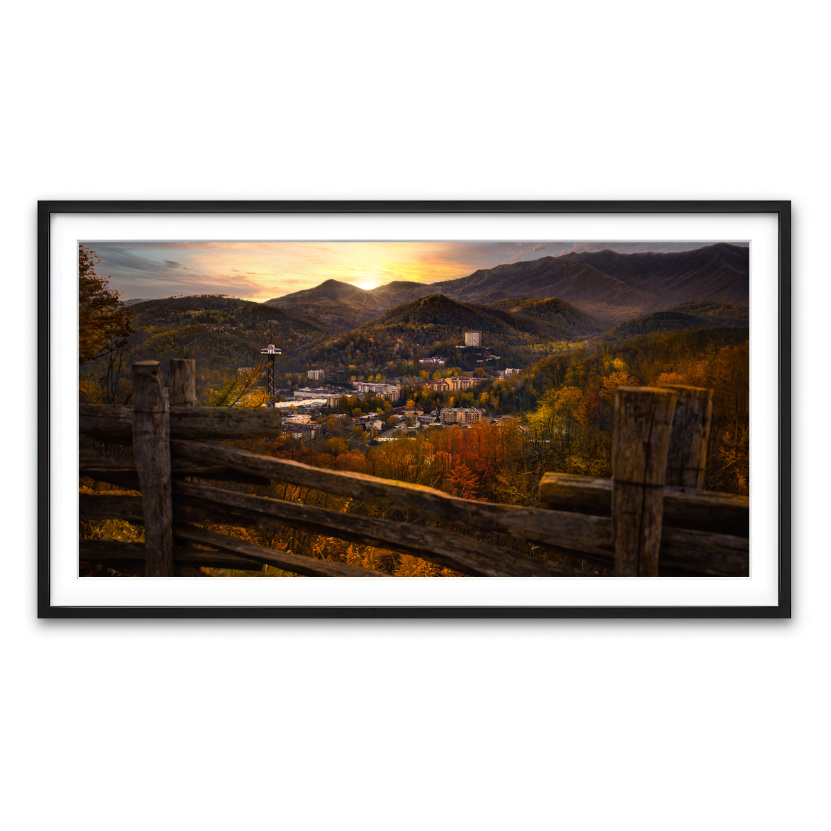 Framed Print 2x1 Black
