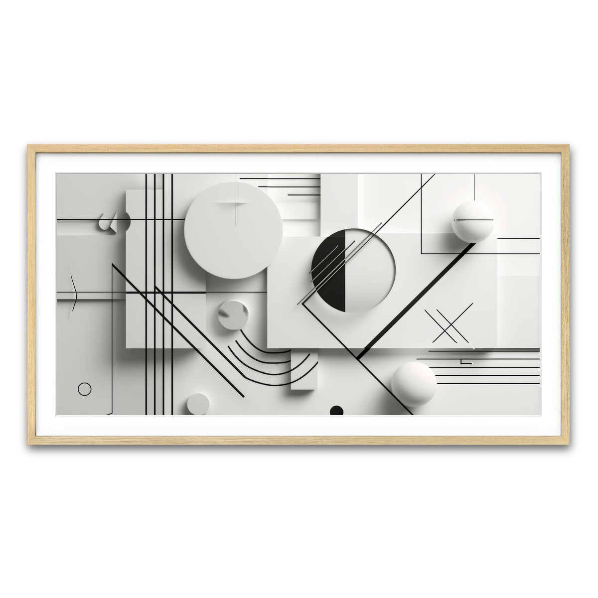 Framed Print 2x1 Natural