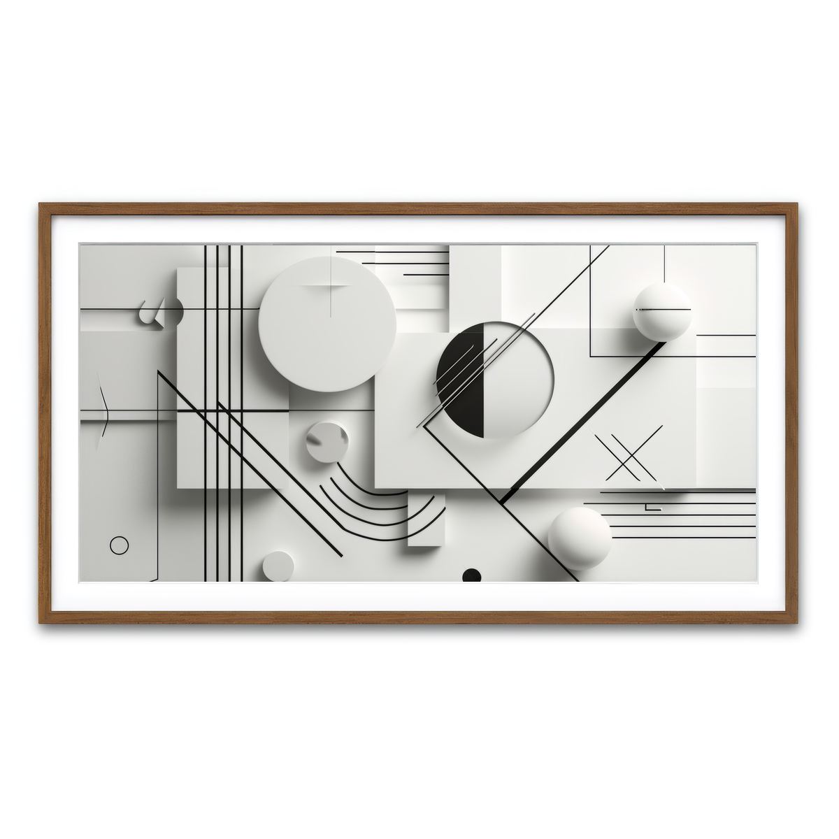 Framed Print 2x1 Walnut