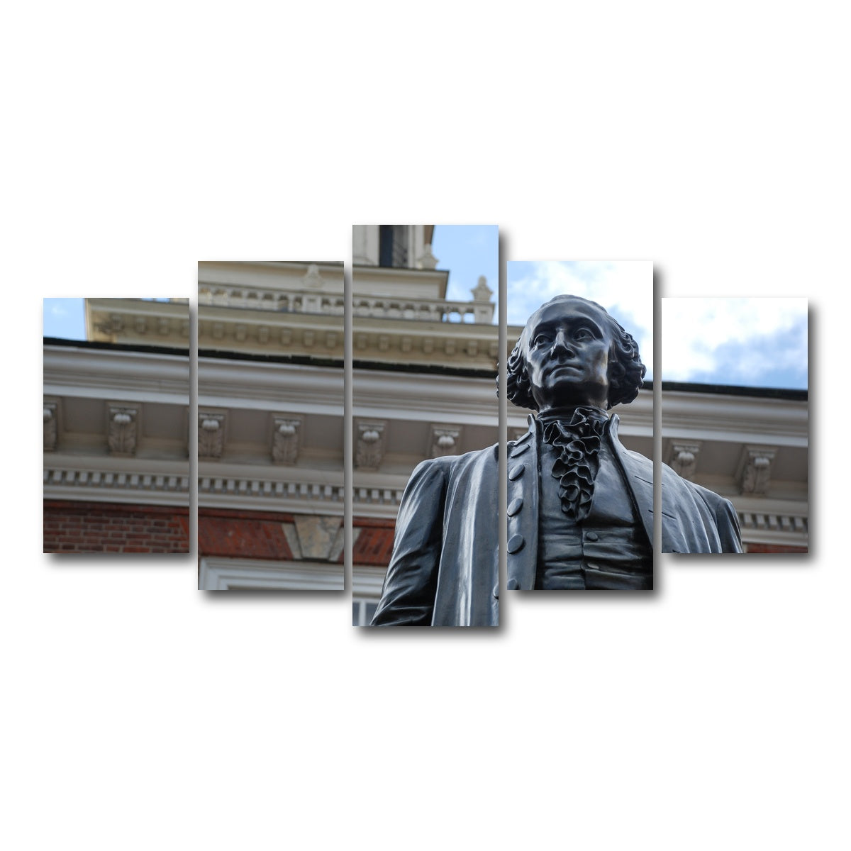 AUTO-MOCKUP WHITE | George Washington Independence hall | 5 Piece | Gallery Wrap Canvas | group=5_normal