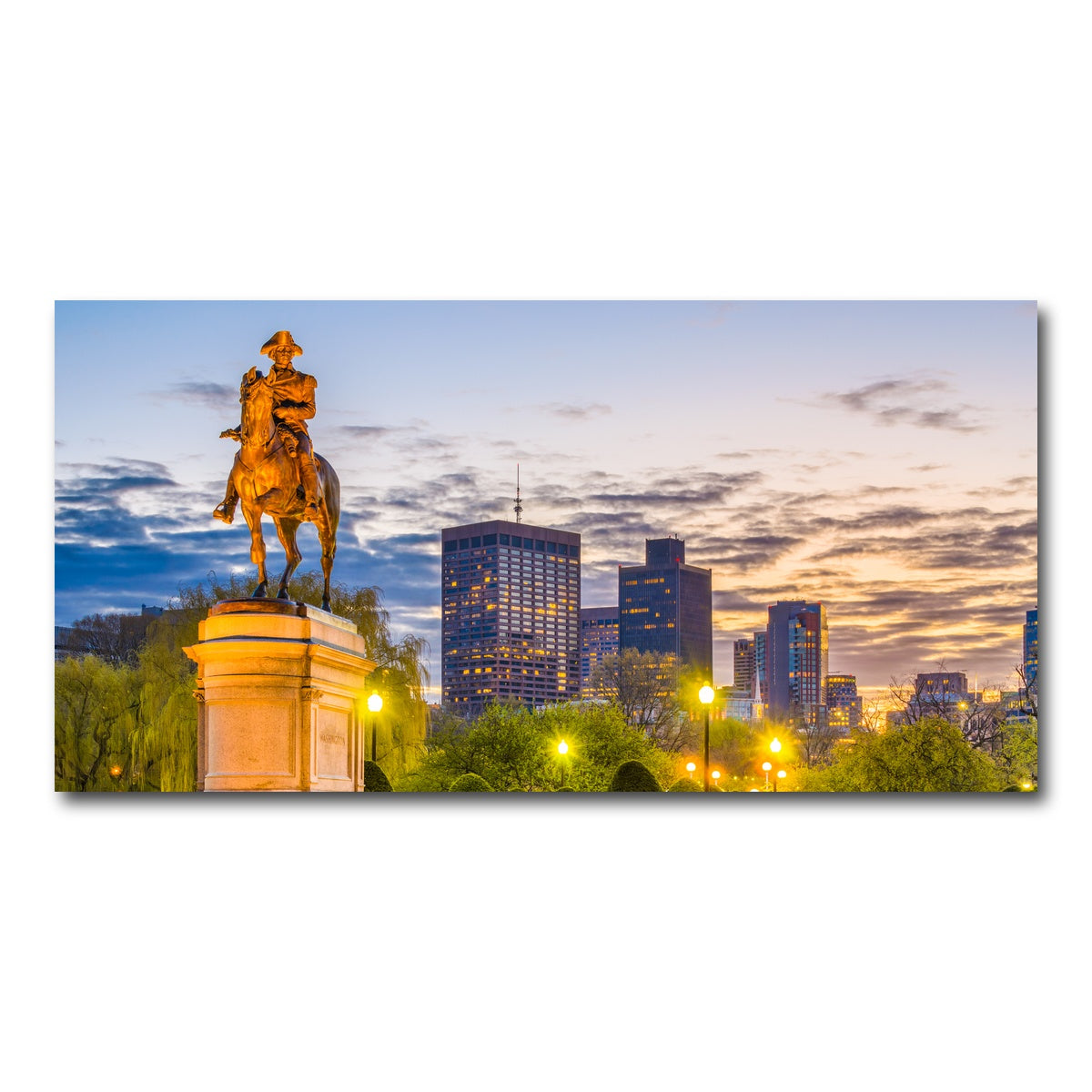 AUTO-MOCKUP WHITE | George Washington Statue | 1 Piece | Gallery Wrap Canvas | group=2x1