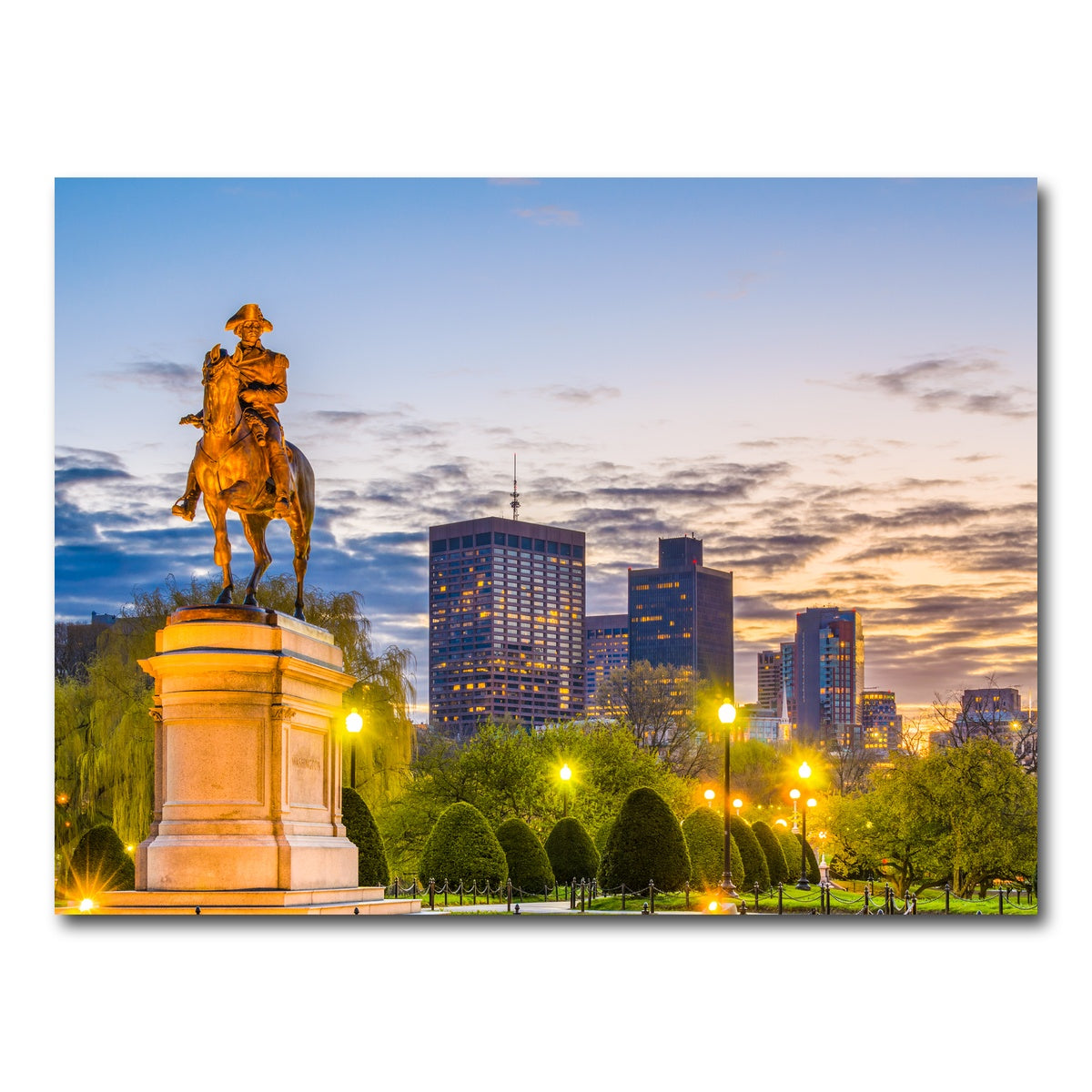 AUTO-MOCKUP WHITE | George Washington Statue | 1 Piece | Gallery Wrap Canvas | group=4x3