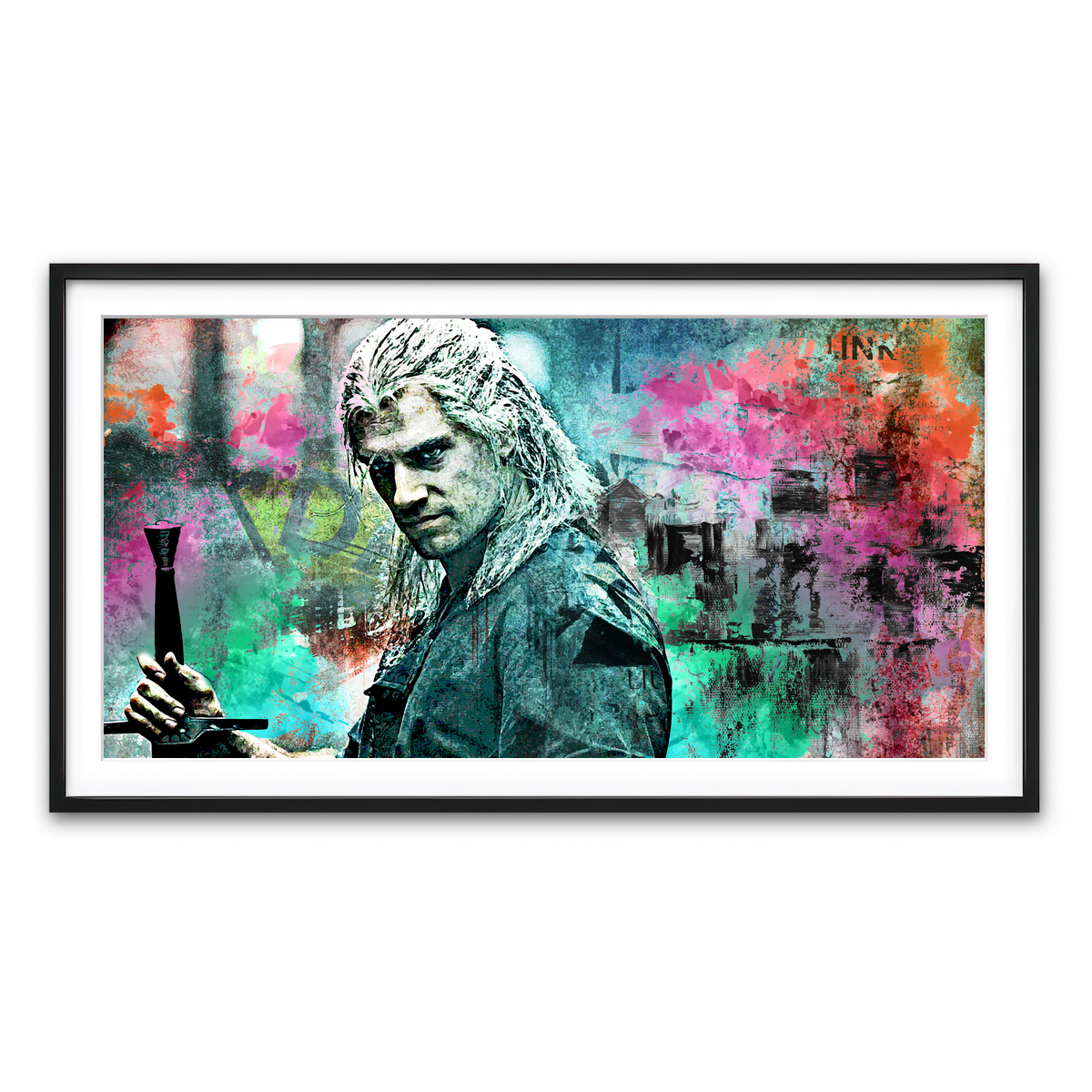 Framed Print 2x1 Black