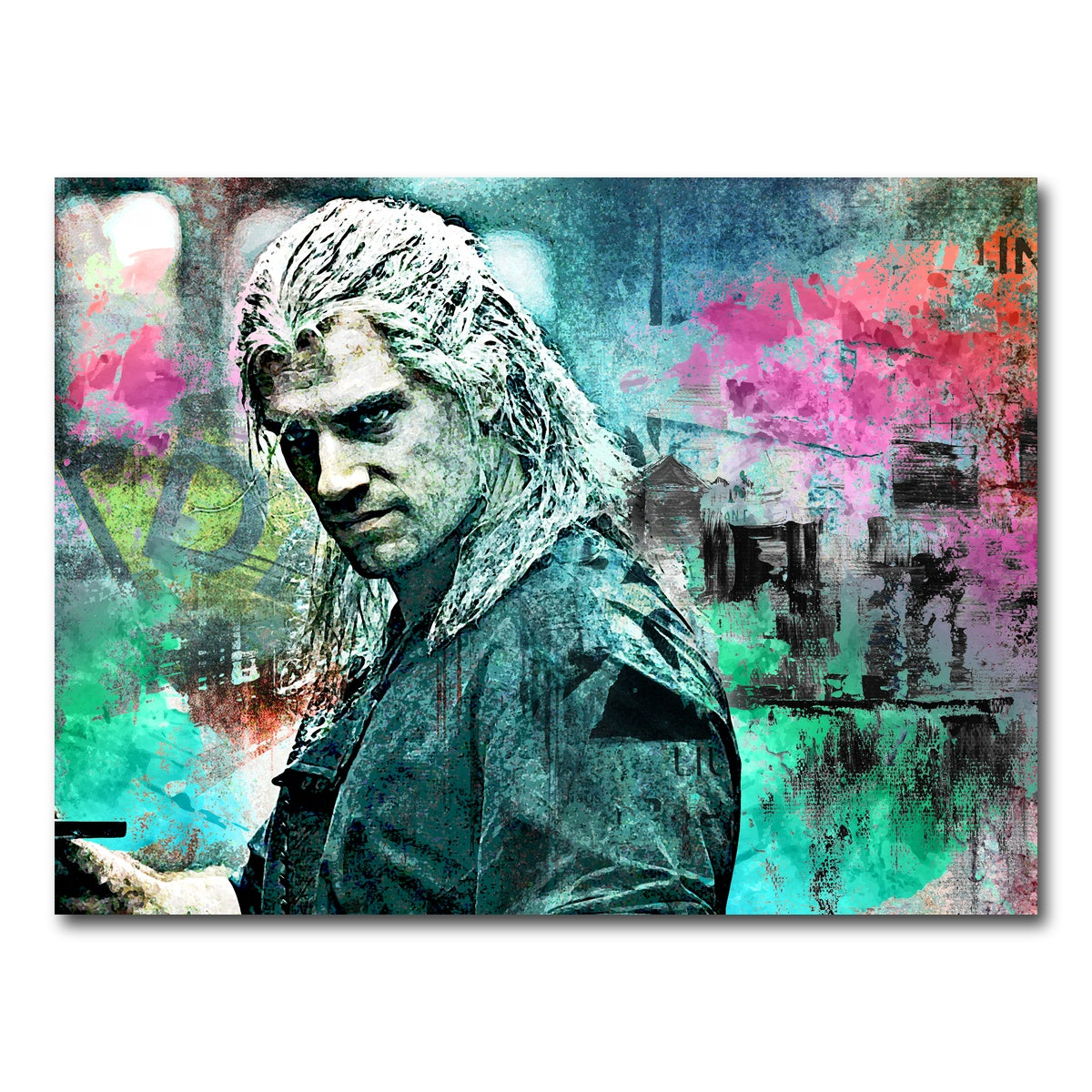 AUTO-MOCKUP WHITE | Geralt of Rivia | 1 Piece | Gallery Wrap Canvas | group=4x3