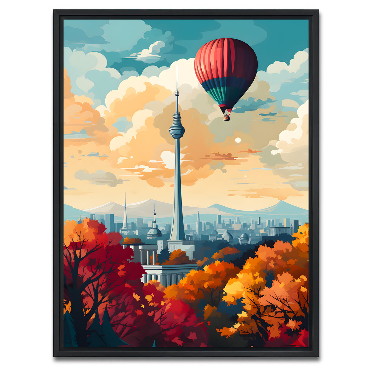 AUTO-MOCKUP WHITE | Germany - Berlin | 1 Piece | Black Framed Canvas | group=3x4