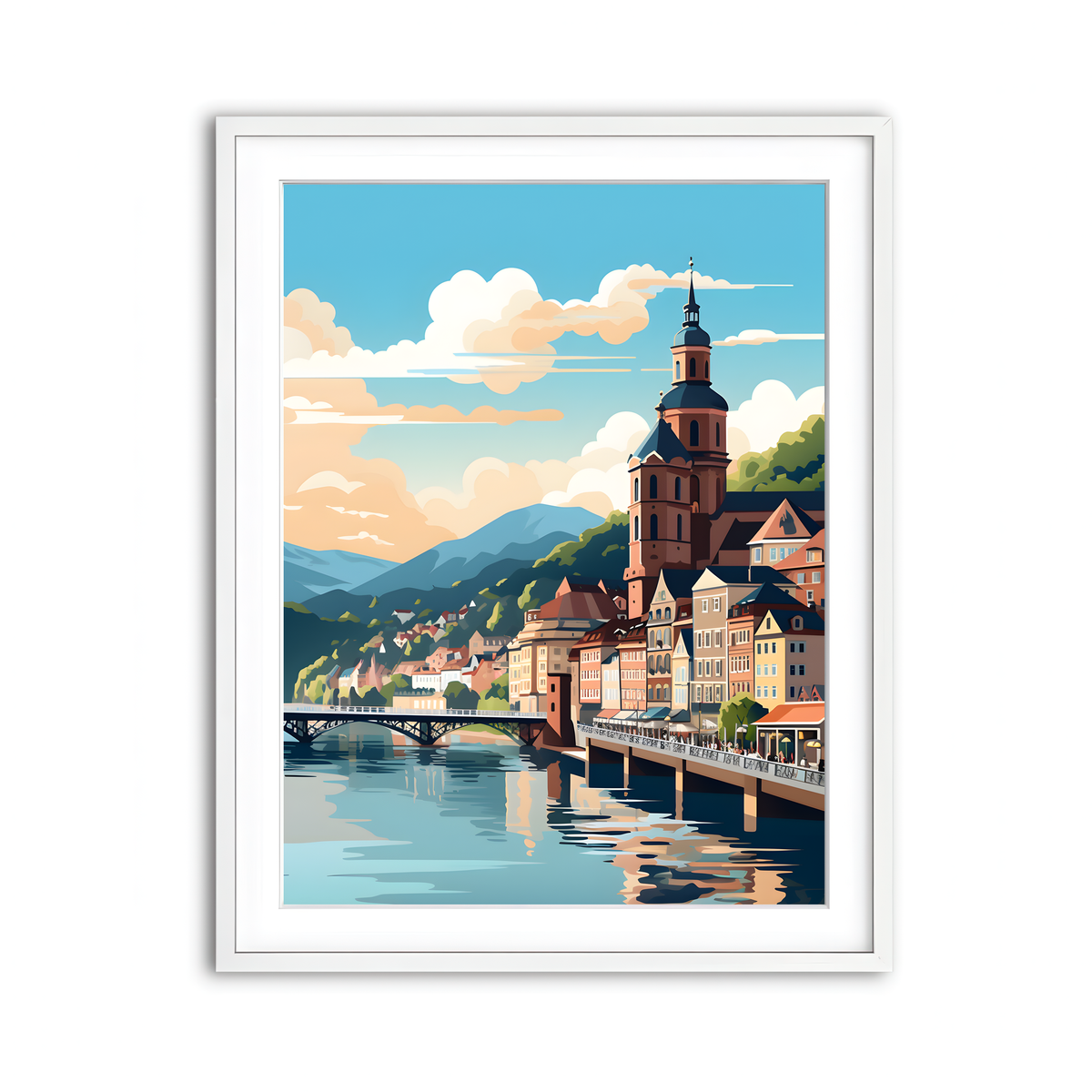 Framed Print 3x4 White