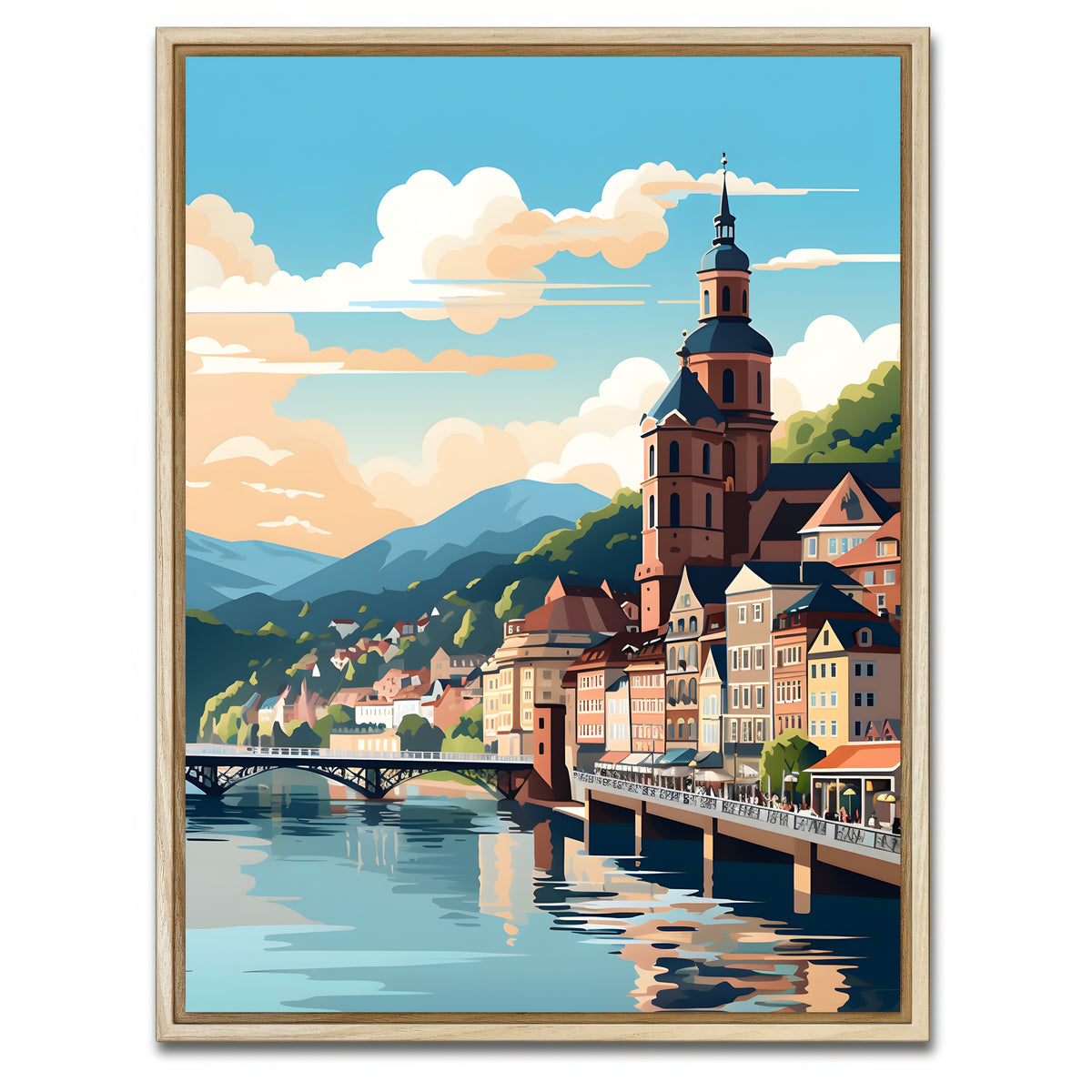AUTO-MOCKUP WHITE | Germany - Heidelberg | 1 Piece | Natural Framed Canvas | group=3x4
