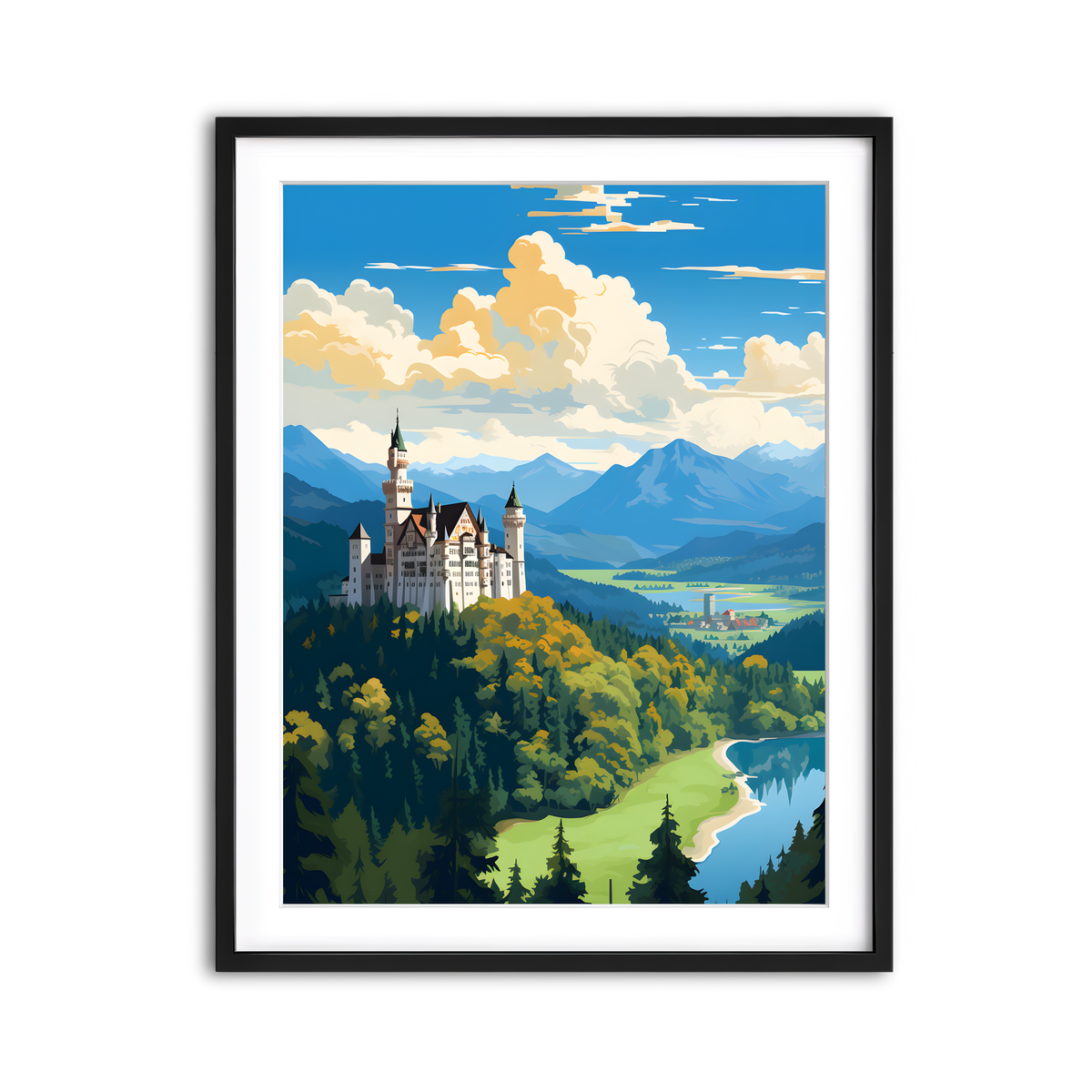 Framed Print 3x4 Black