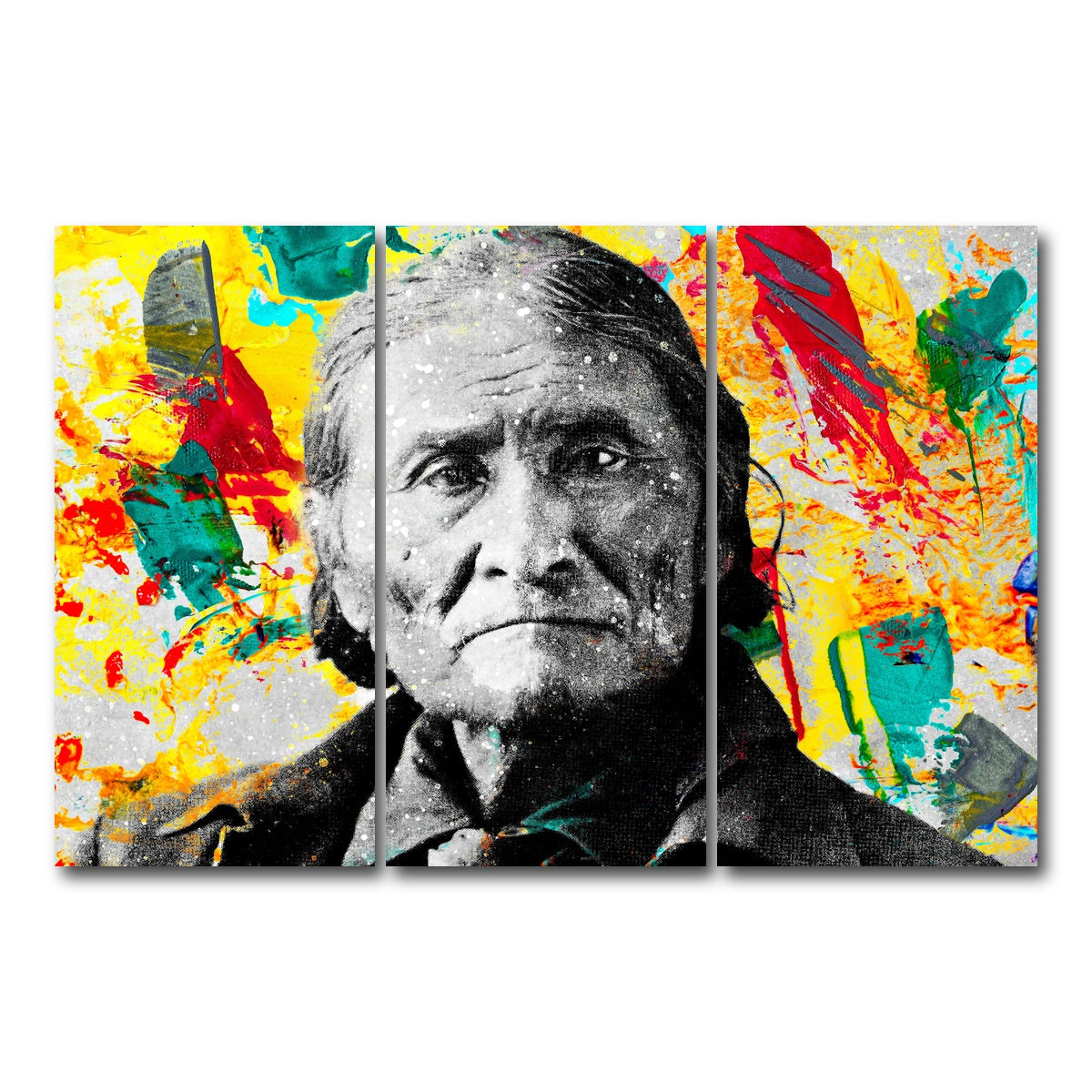 AUTO-MOCKUP WHITE | Geronimo | 3 Piece | Gallery Wrap Canvas | group=12x24