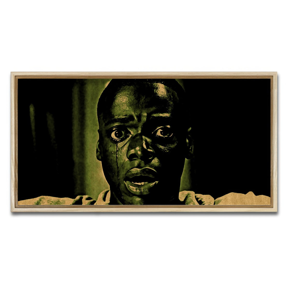 AUTO-MOCKUP WHITE | Get out | 1 Piece | Natural Framed Canvas | group=2x1