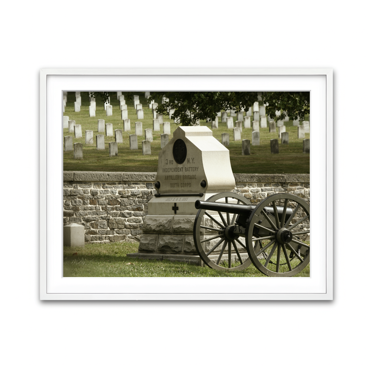 Framed Print 4x3 White