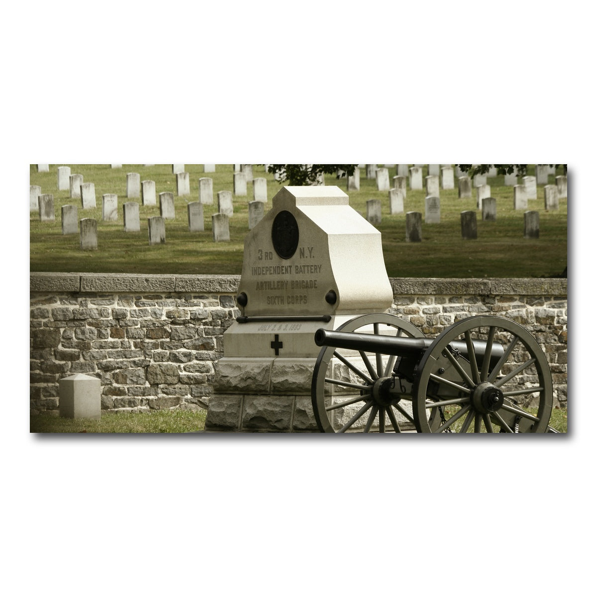 AUTO-MOCKUP WHITE | Gettysburg National Military Park | 1 Piece | Gallery Wrap Canvas | group=2x1