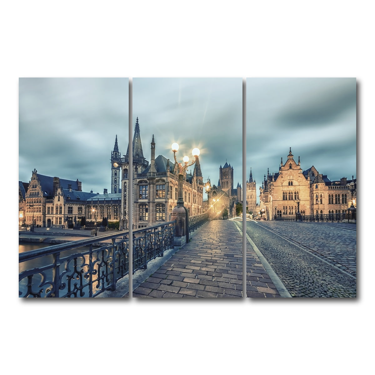 AUTO-MOCKUP WHITE | Ghent | 3 Piece | Gallery Wrap Canvas | group=12x24