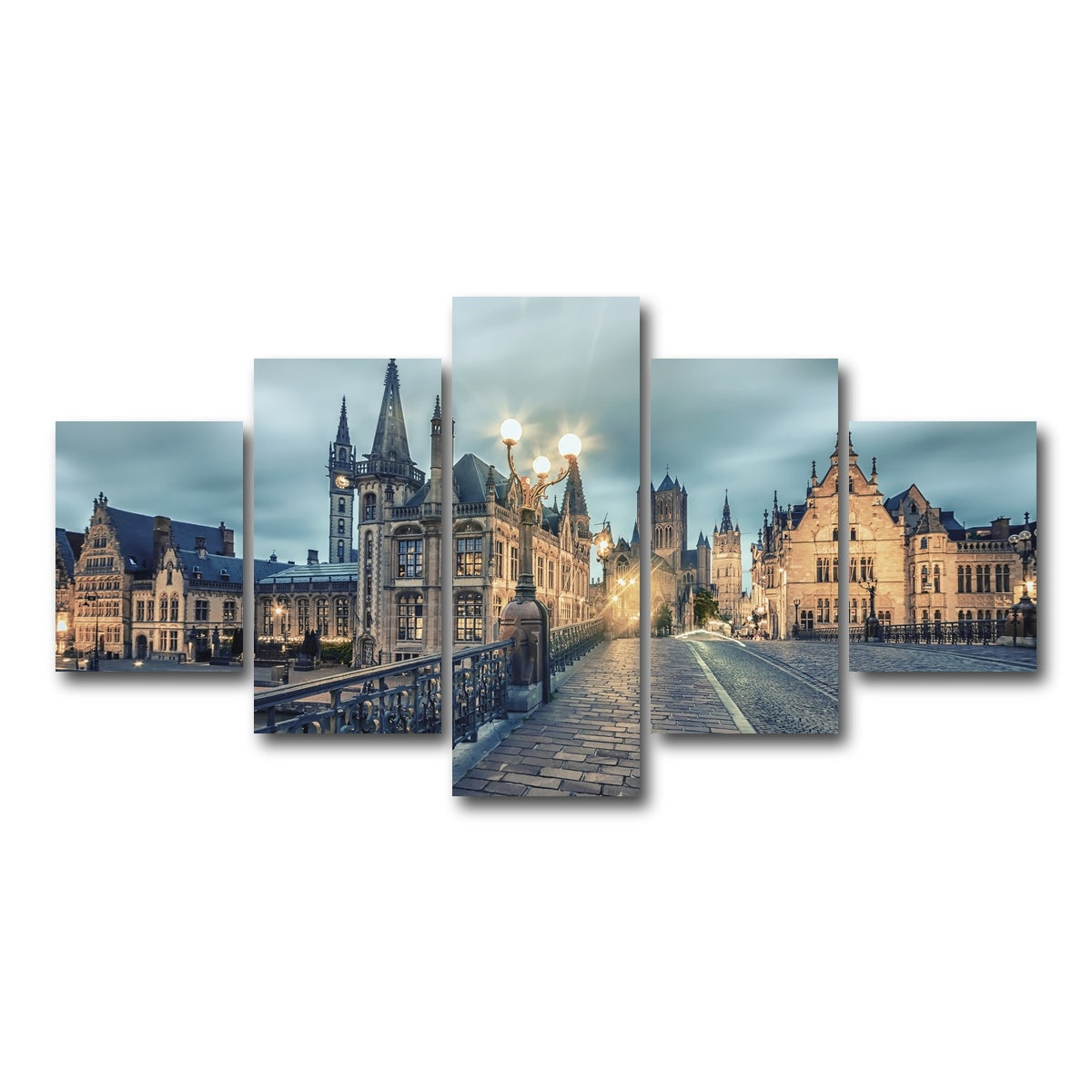 AUTO-MOCKUP WHITE | Ghent | 5 Piece | Gallery Wrap Canvas | group=5_short