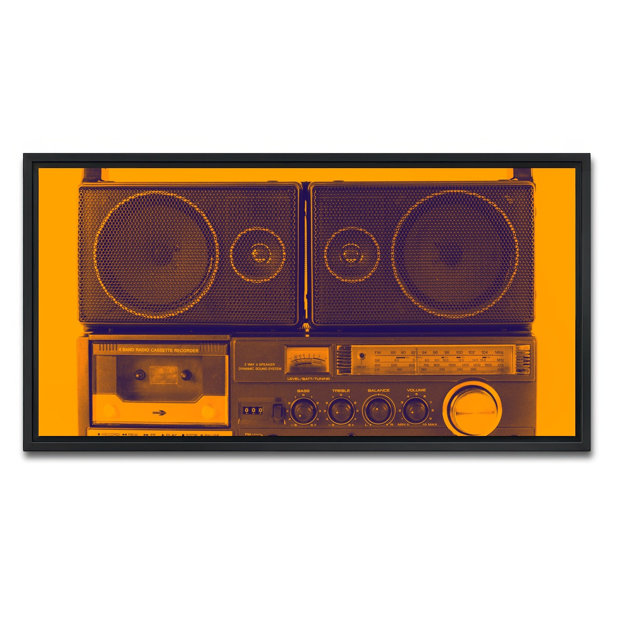 AUTO-MOCKUP WHITE | Ghettoblaster | 1 Piece | Black Framed Canvas | group=2x1