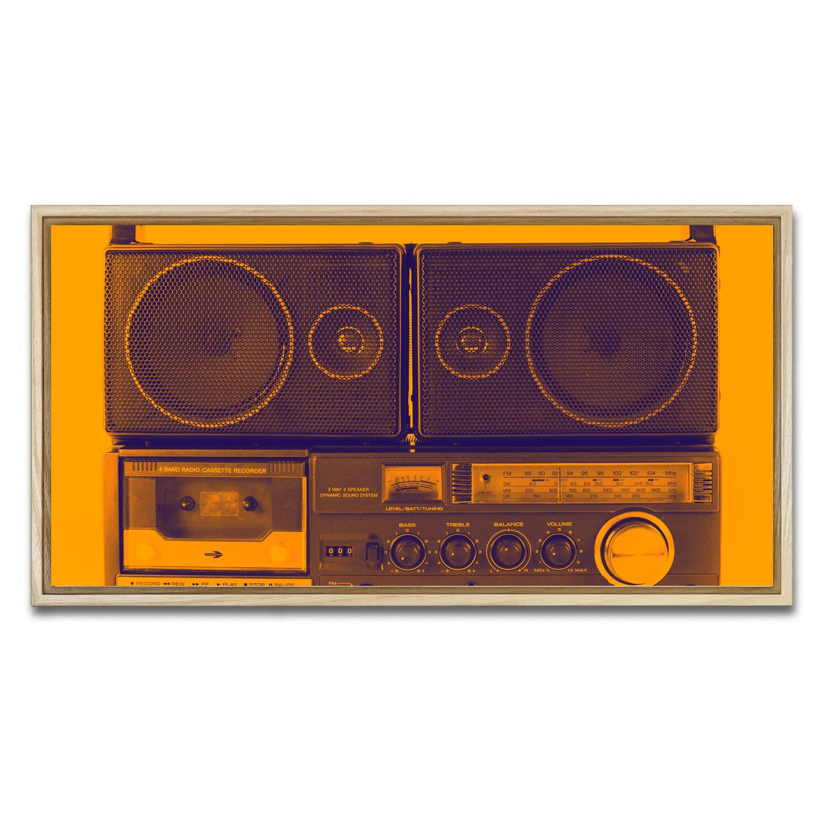 AUTO-MOCKUP WHITE | Ghettoblaster | 1 Piece | Natural Framed Canvas | group=2x1