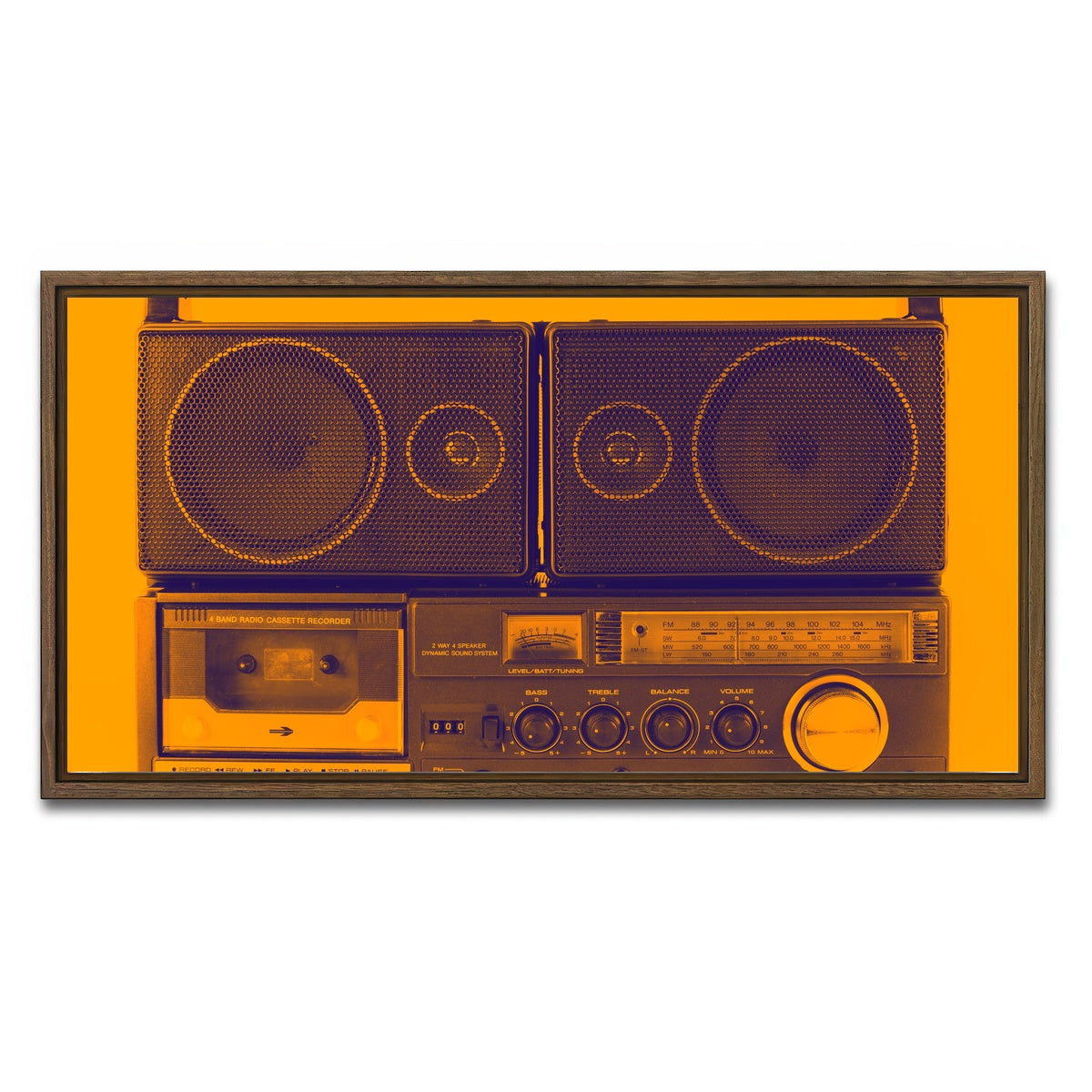 AUTO-MOCKUP WHITE | Ghettoblaster | 1 Piece | Walnut Framed Canvas | group=2x1