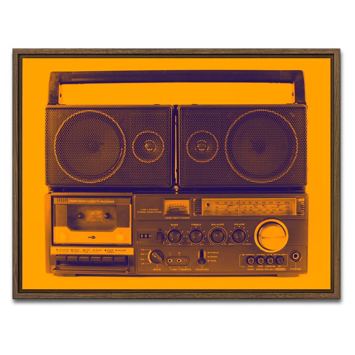 AUTO-MOCKUP WHITE | Ghettoblaster | 1 Piece | Walnut Framed Canvas | group=4x3