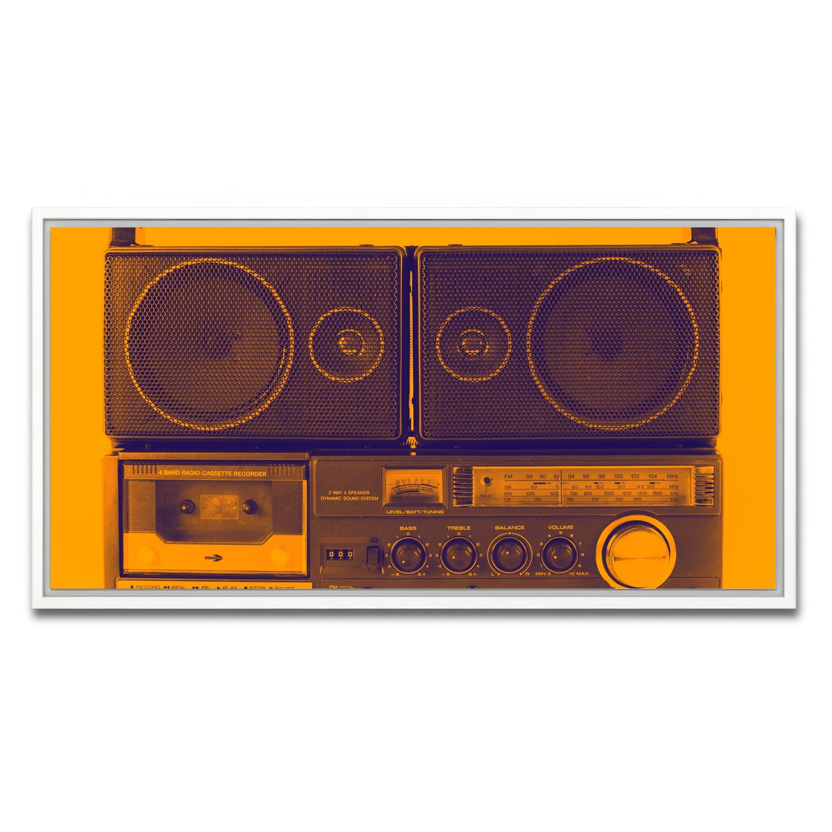 AUTO-MOCKUP WHITE | Ghettoblaster | 1 Piece | White Framed Canvas | group=2x1