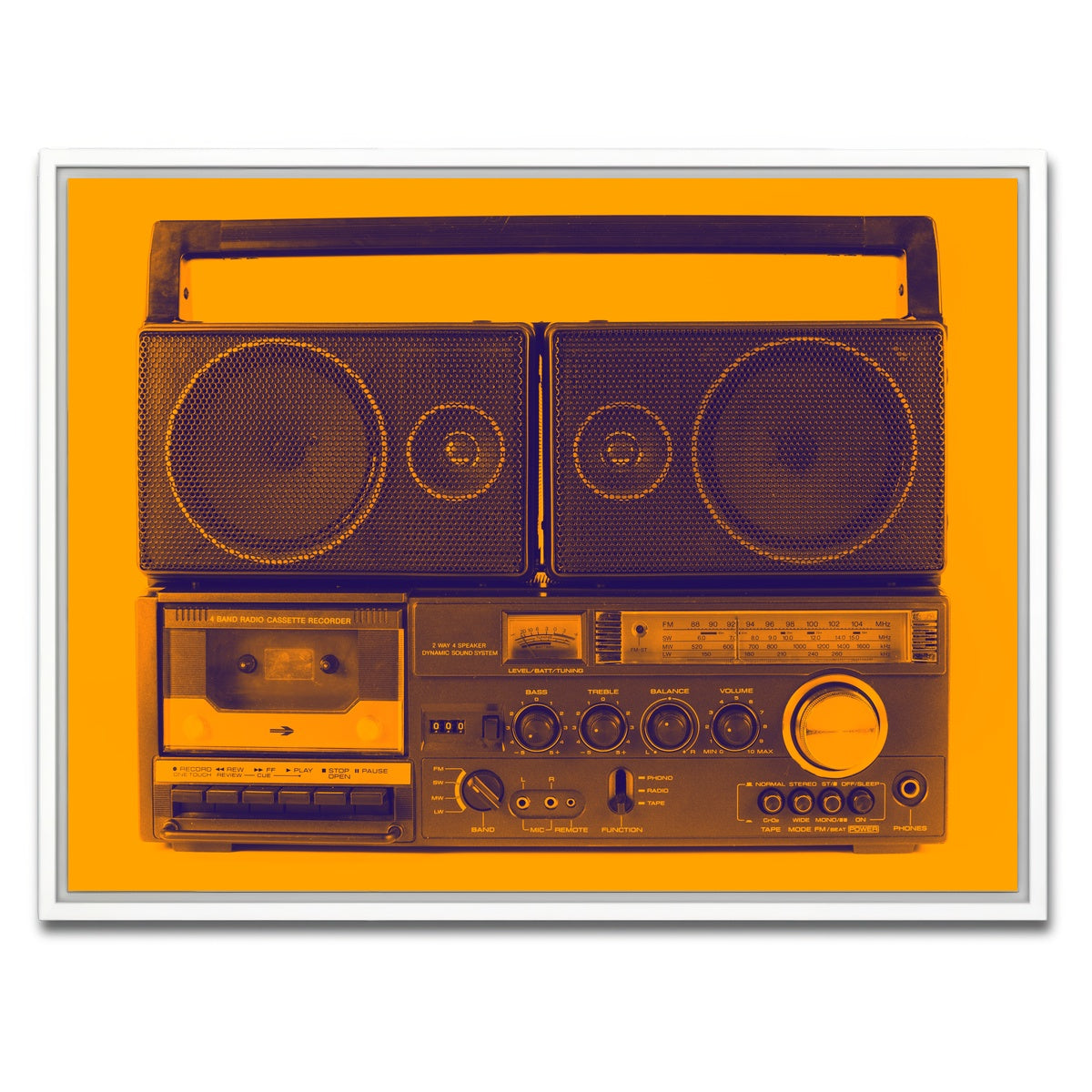 AUTO-MOCKUP WHITE | Ghettoblaster | 1 Piece | White Framed Canvas | group=4x3