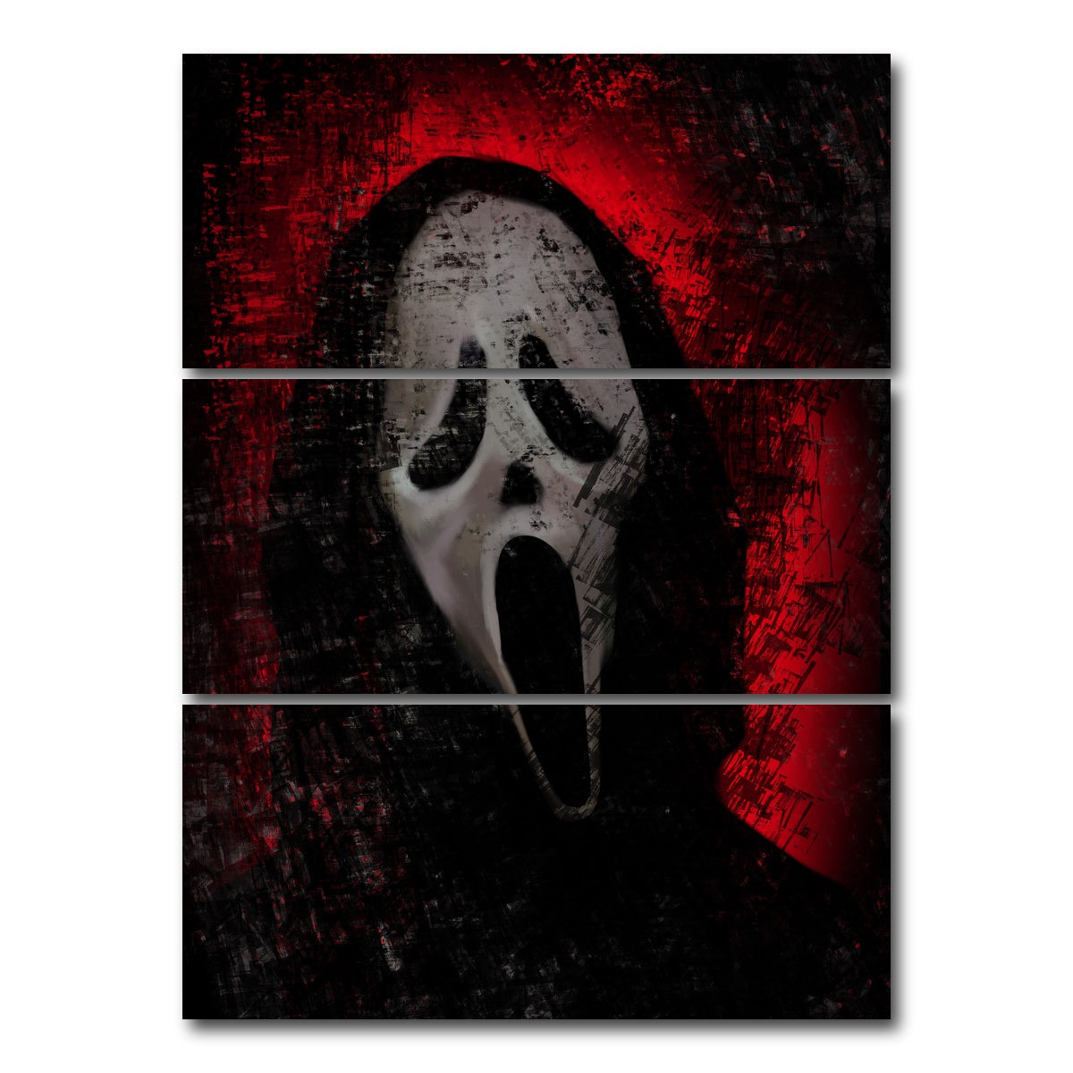 AUTO-MOCKUP WHITE | Ghost Mask | 3 Piece | Gallery Wrap Canvas | group=8x18_stacked
