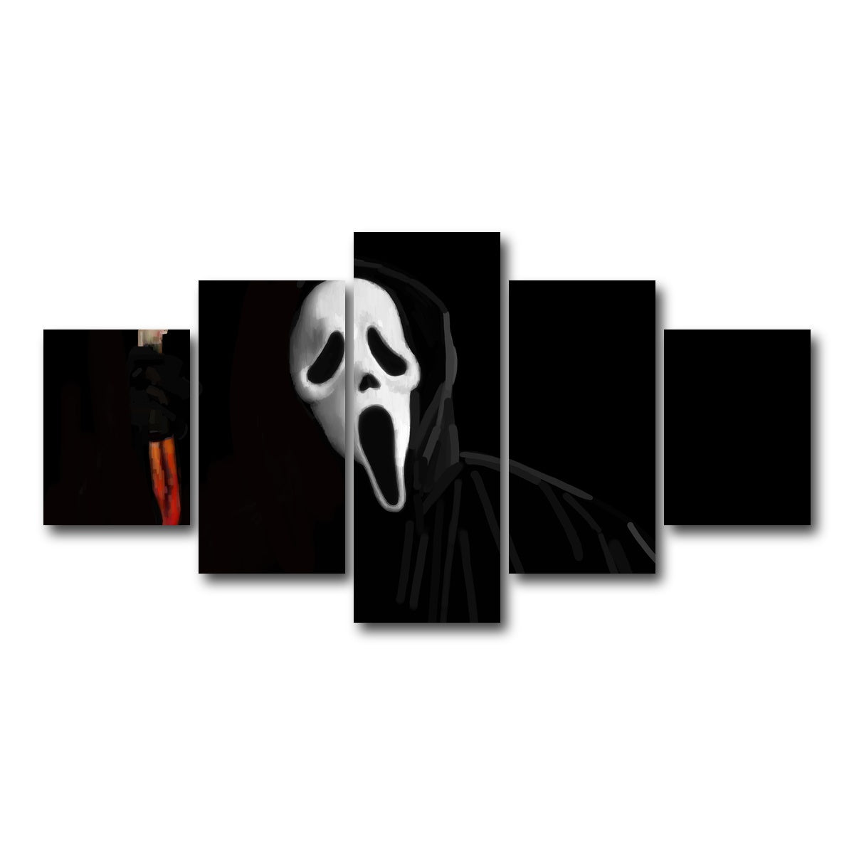 AUTO-MOCKUP WHITE | Ghostface | 5 Piece | Gallery Wrap Canvas | group=5_short