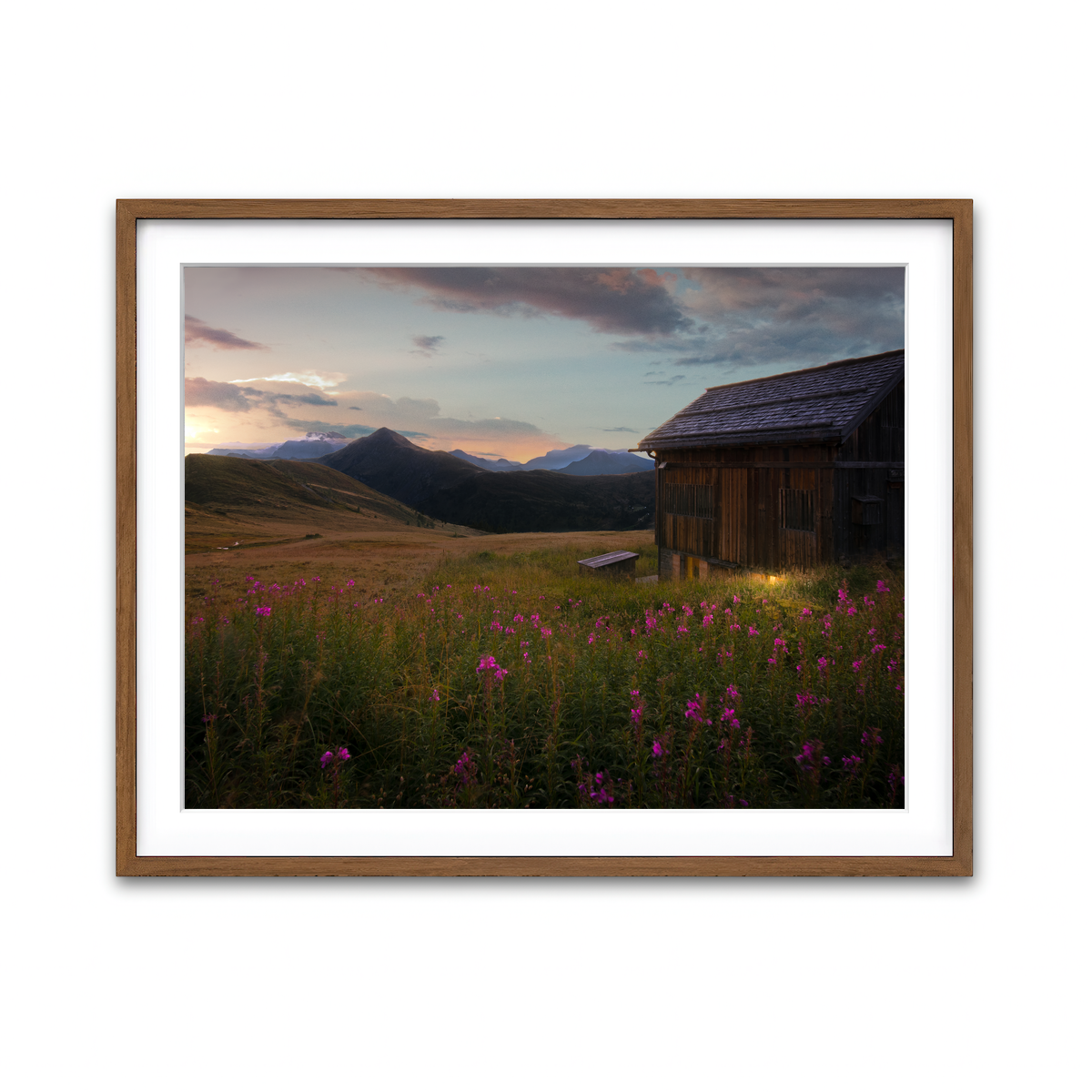Framed Print 4x3 Walnut