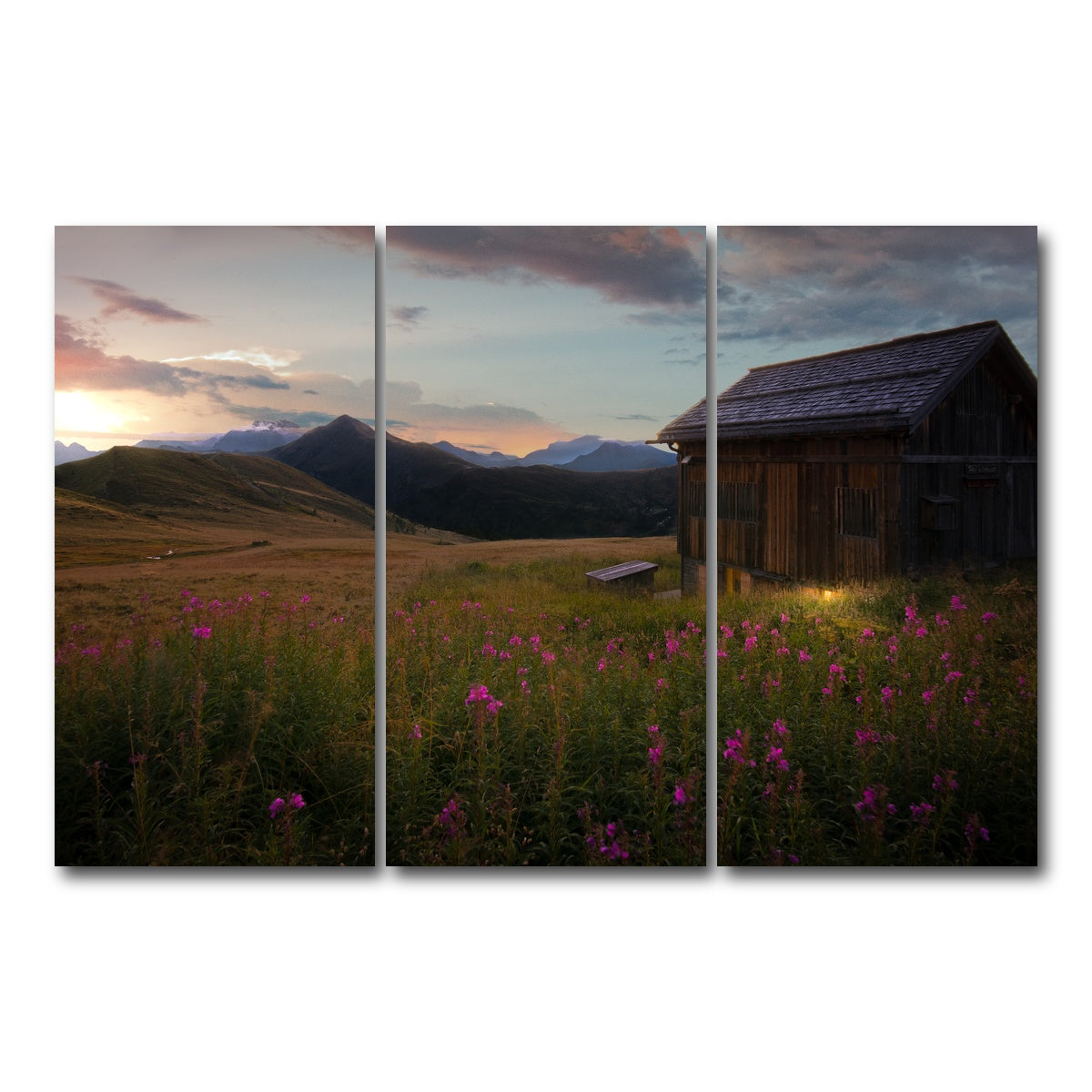 AUTO-MOCKUP WHITE | Giau Pass | 3 Piece | Gallery Wrap Canvas | group=12x24